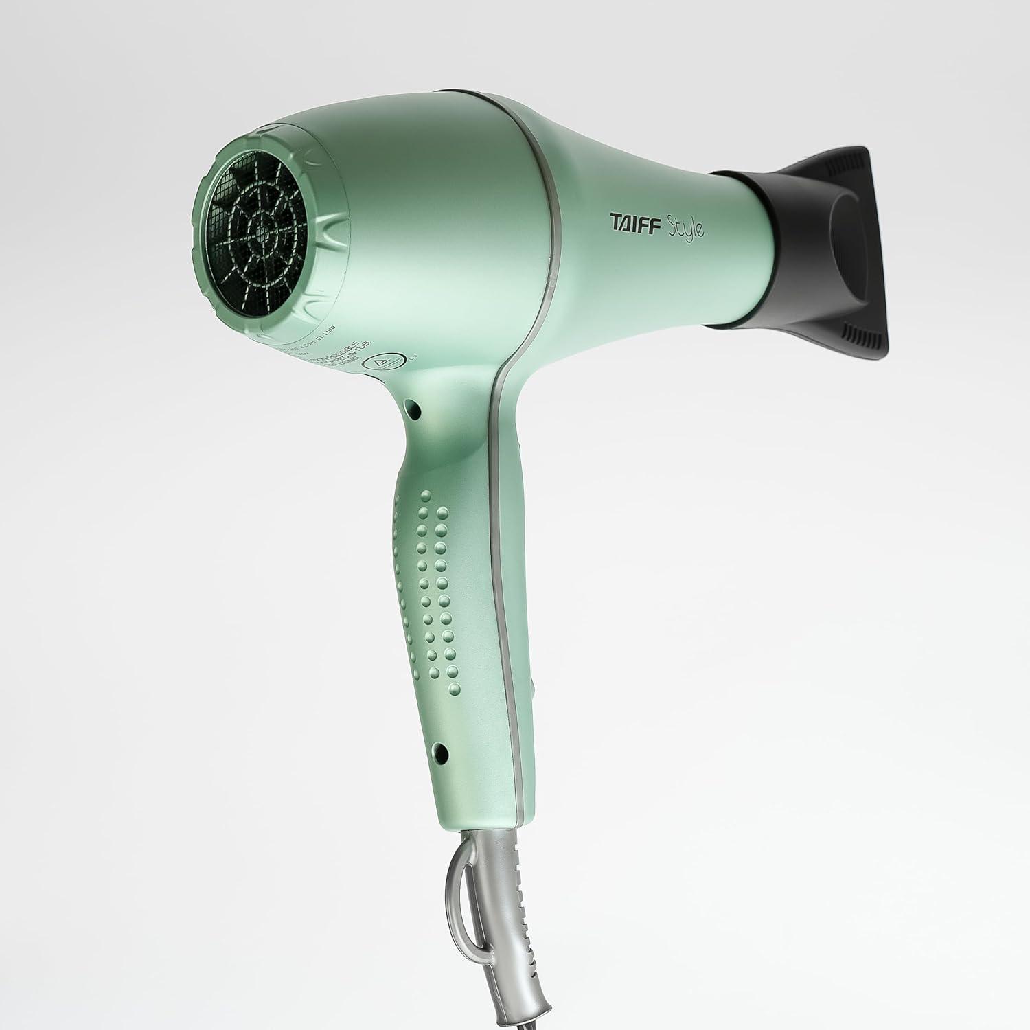 Secador de Pelo Taiff Style IonSense 1875W Verde con Difusor