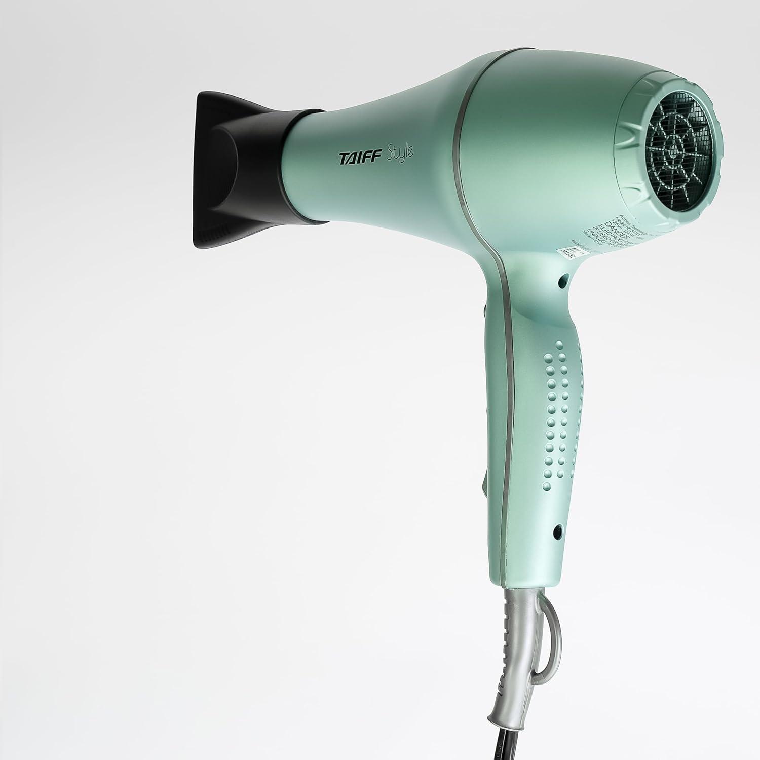 Secador de Pelo Taiff Style IonSense 1875W Verde con Difusor