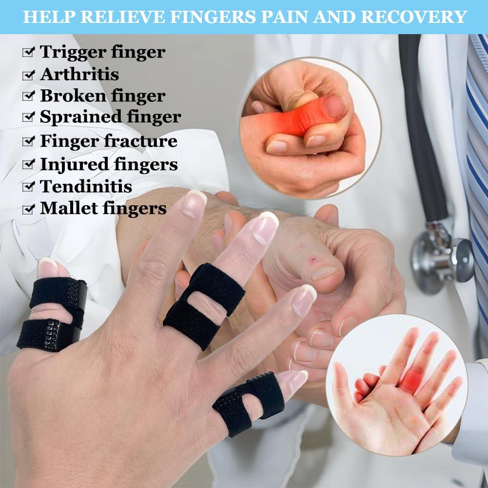 Férulas para Dedos Pulgares ANHOGEU - 2 Pcs Soporte Ajustable