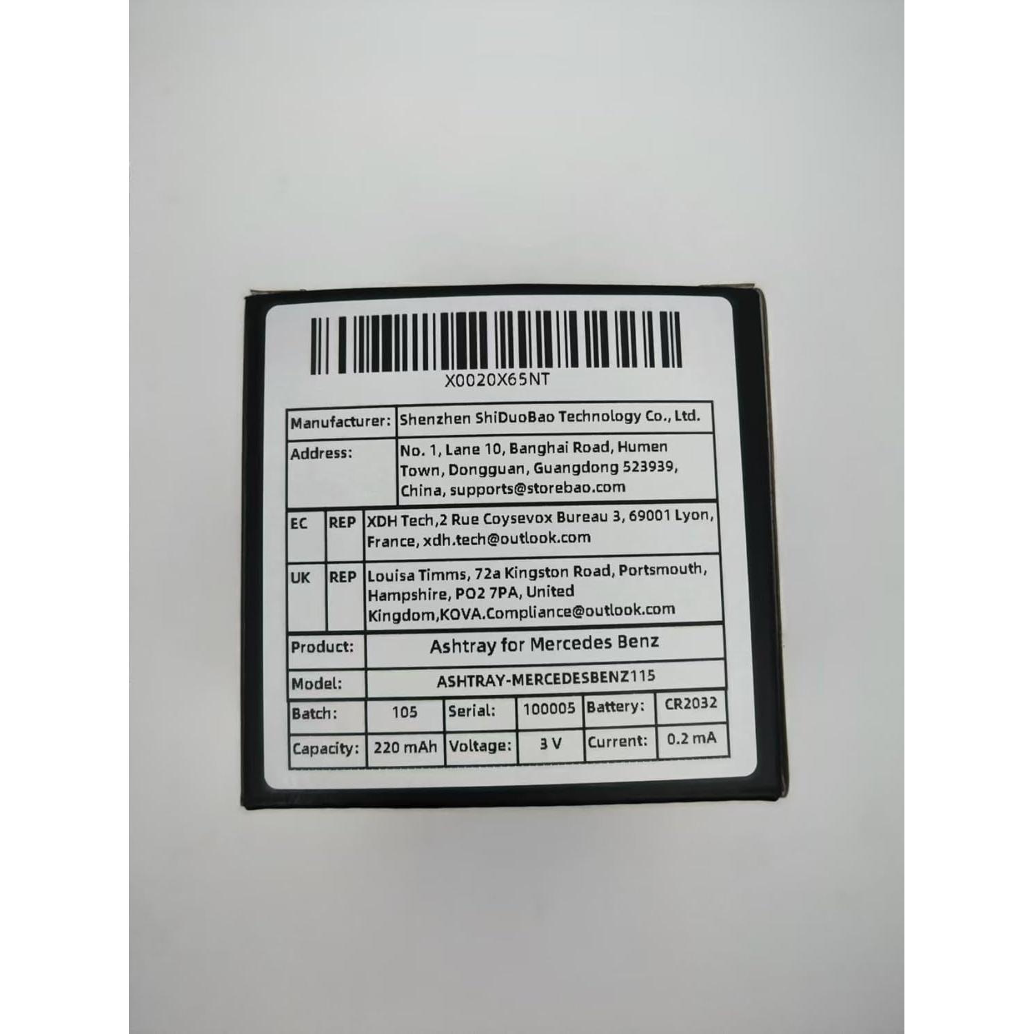 Cenicero de coche StoreBao para Mercedes-Benz Fibra de carbono