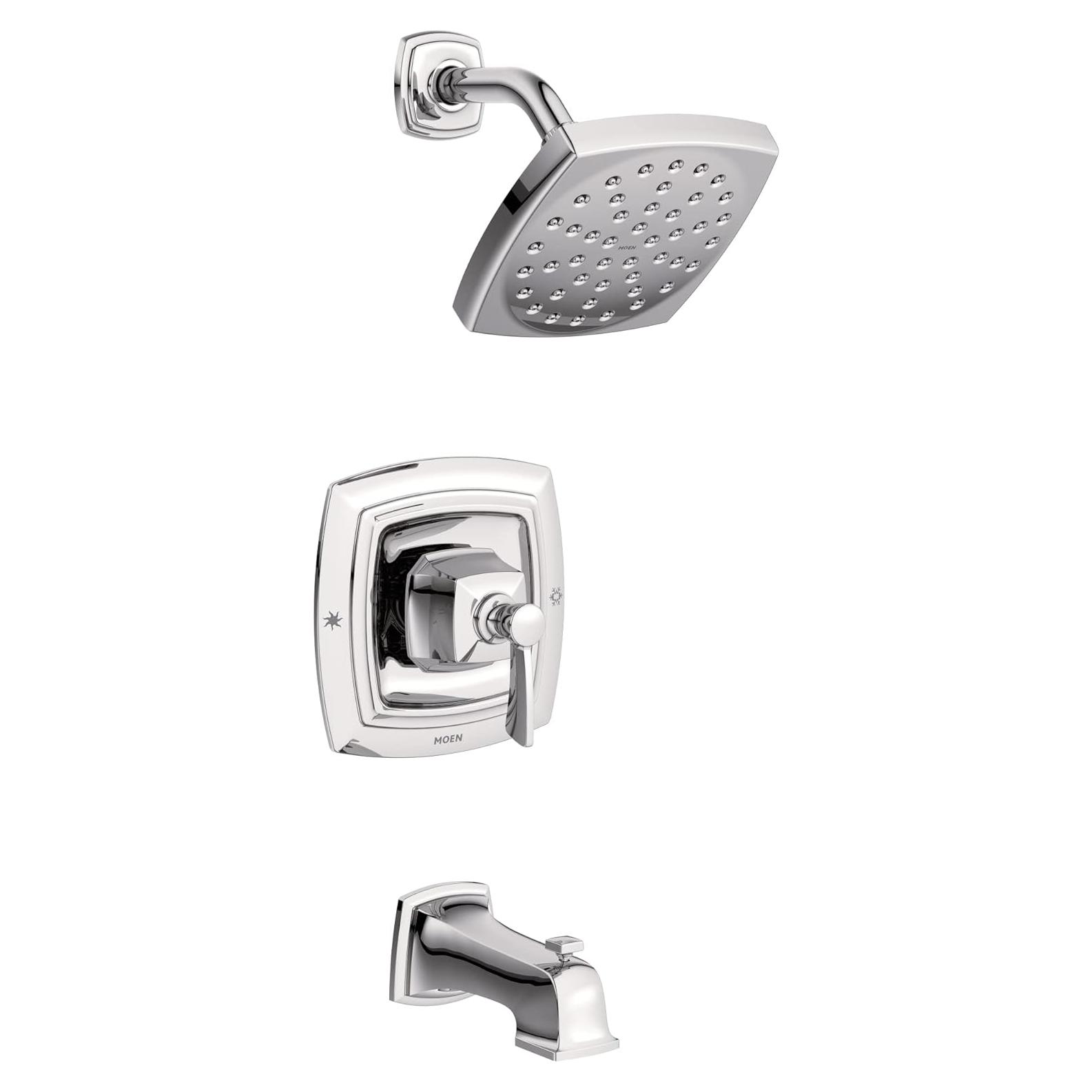 Conjunto de Ducha y Bañera Moen Conway Cromo Posi-Temp