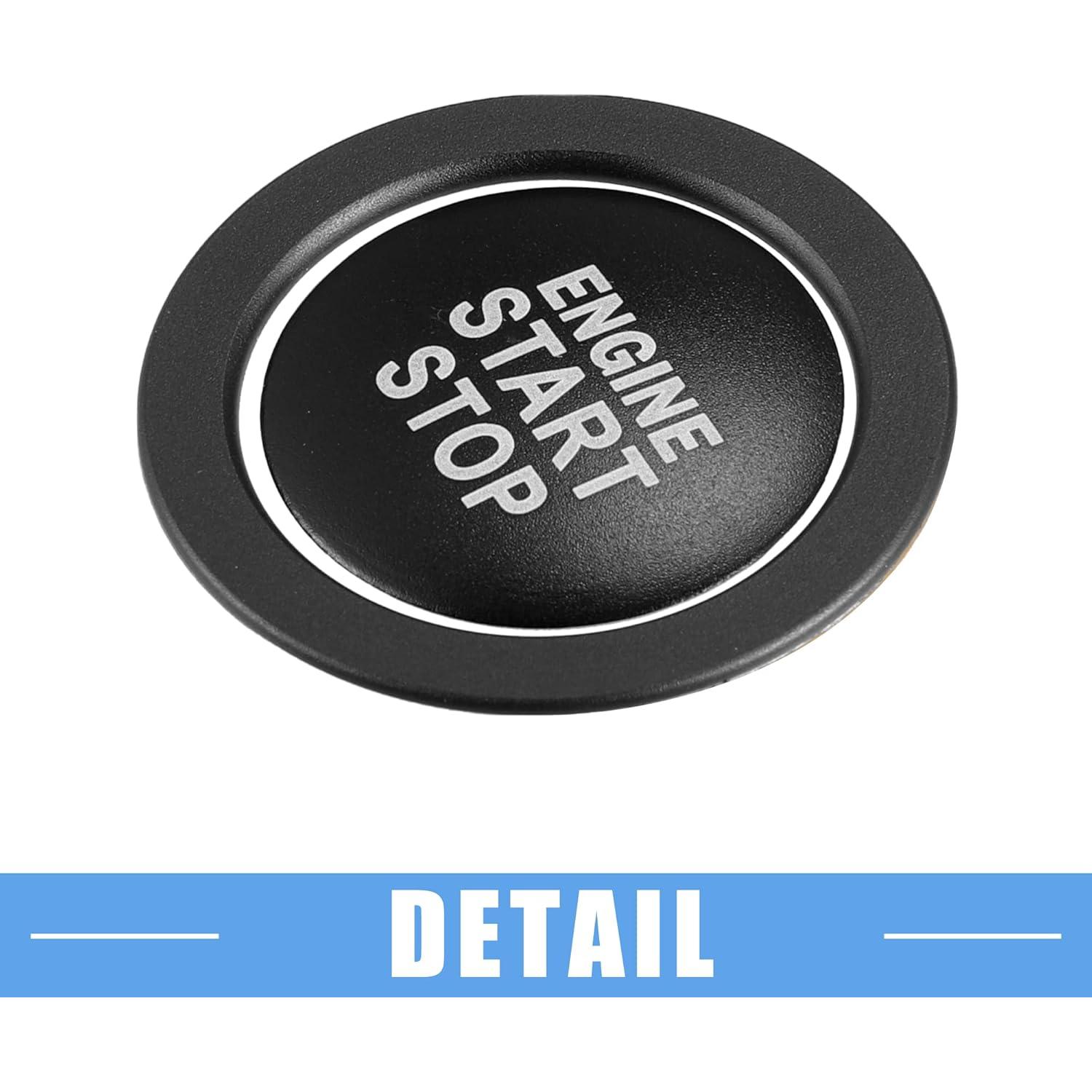 Cubierta de Botón de Encendido A ABSOPRO para Toyota - Aluminio Negro