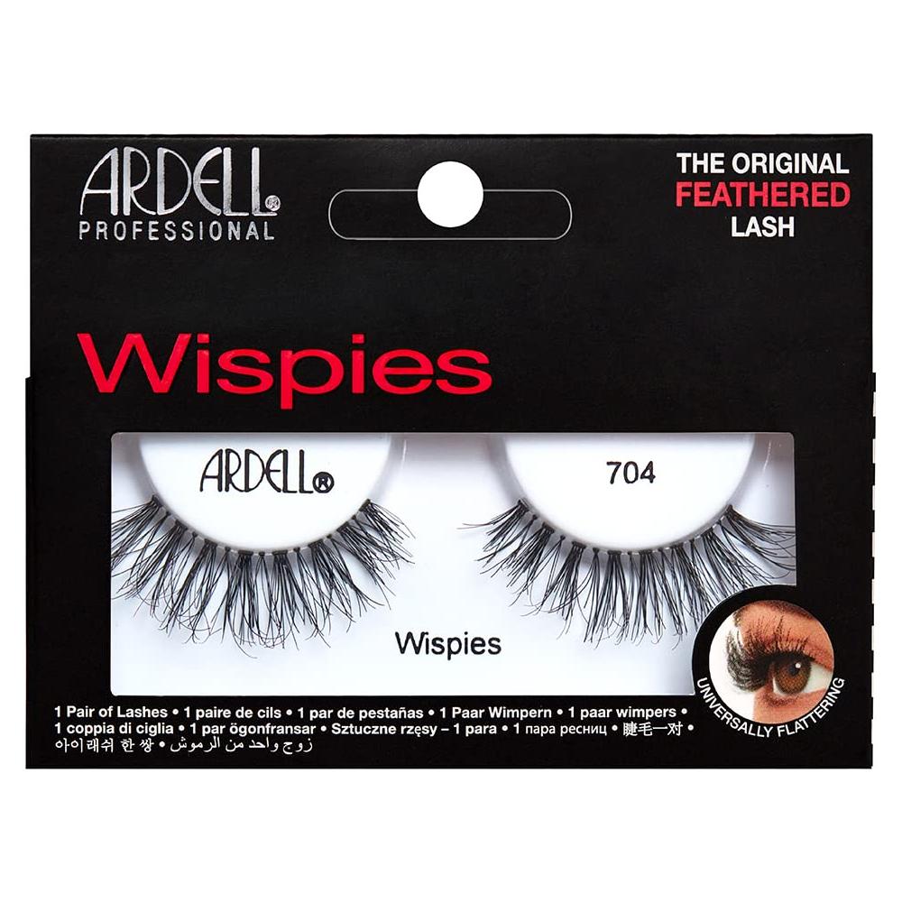 Pestañas Postizas Ardell Wispies 704 - 1 Par, Diseño Natural