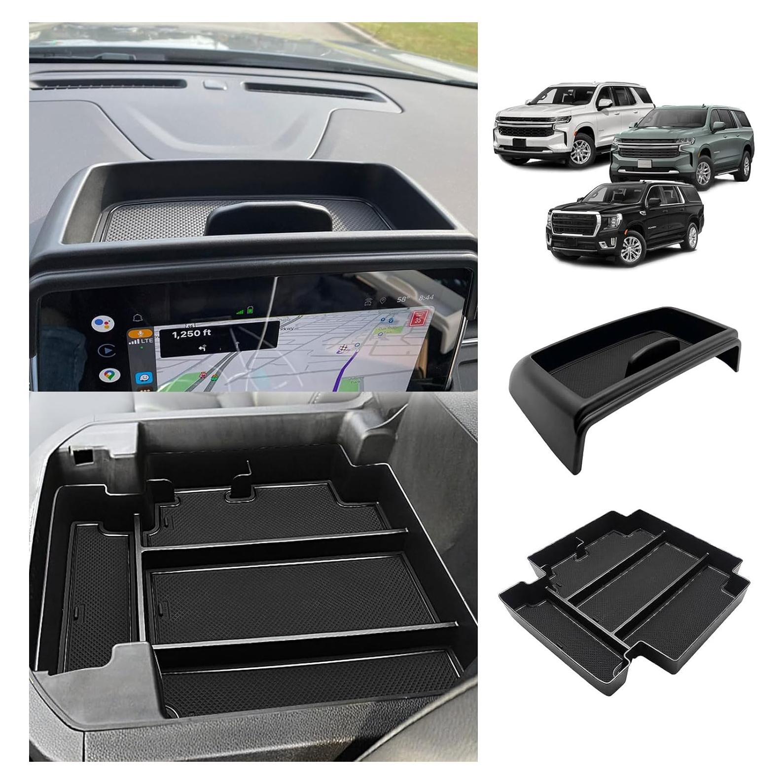 Organizador de Consola y Bandeja Tablero Muslogy 2PCS para GMC Yukon 2021-2024