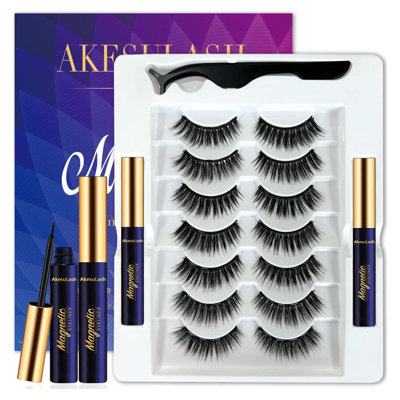 Pestañas Magnéticas AkesuLash 3D Ojos de Gato - 7 Pares