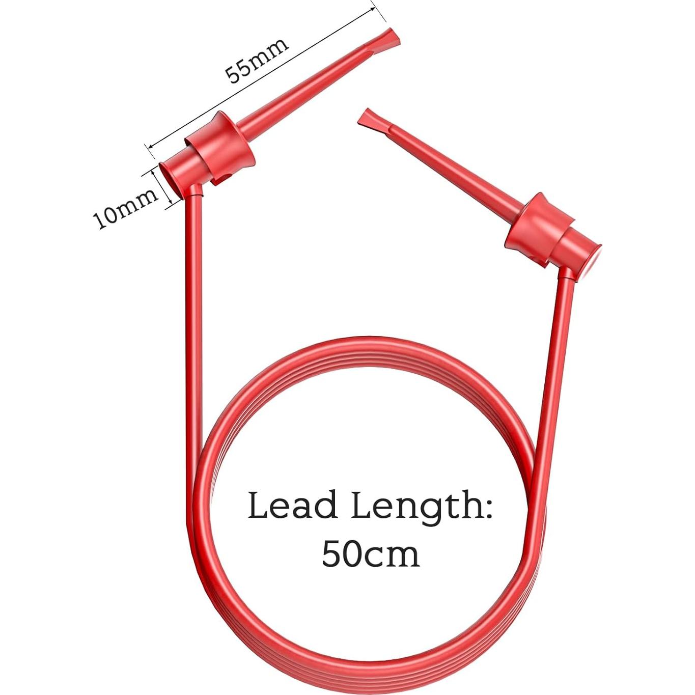 Clips de Gancho de Prueba Goupchn 5PCS Silicona 50cm