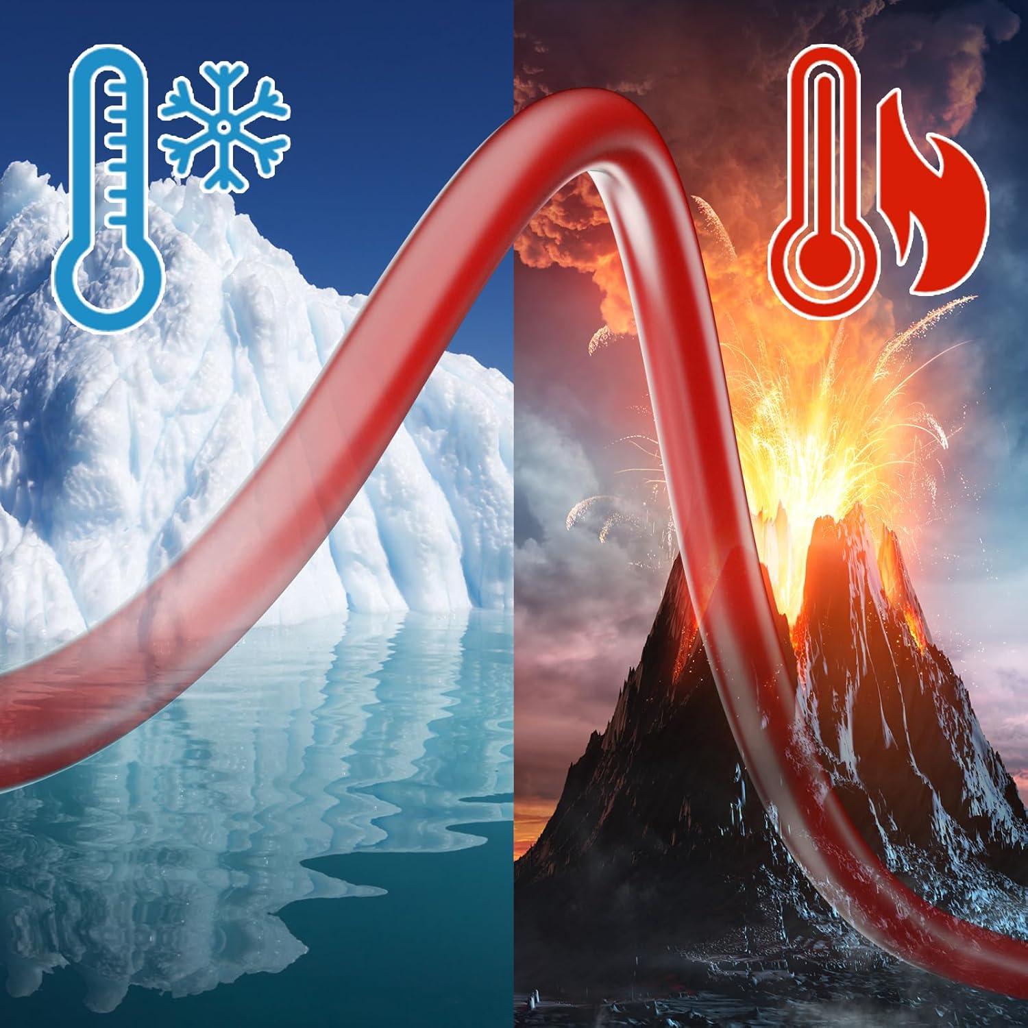 Clips de Gancho de Prueba Goupchn 5PCS Silicona 50cm