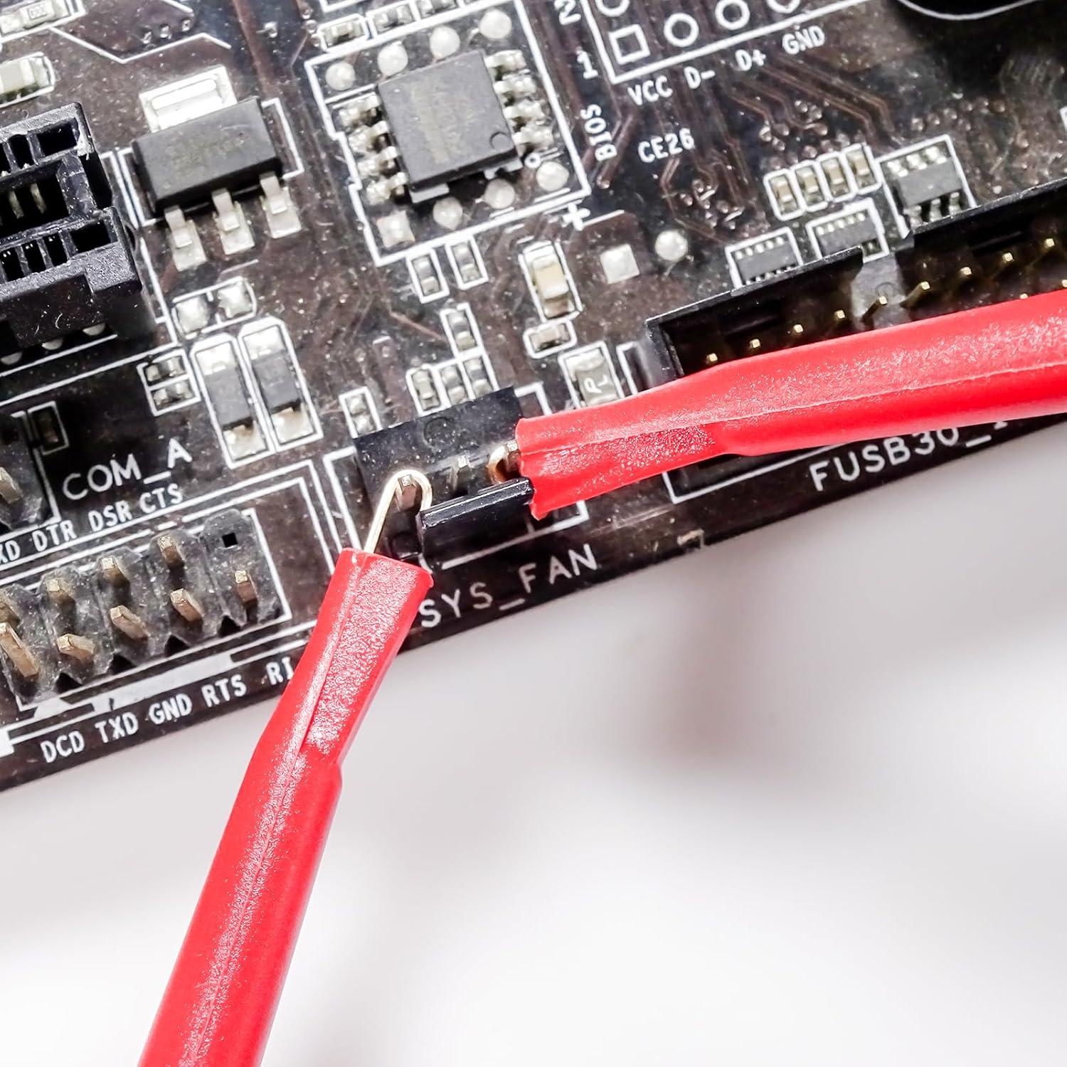 Clips de Gancho de Prueba Goupchn 5PCS Silicona 50cm