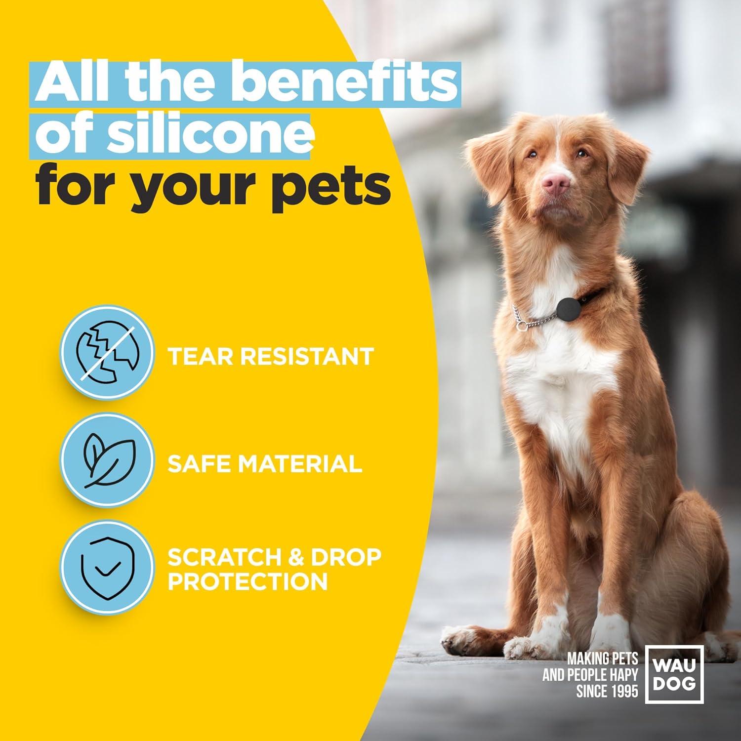 Soporte impermeable para AirTag WAUDOG - Paquete de 3 - Silicona