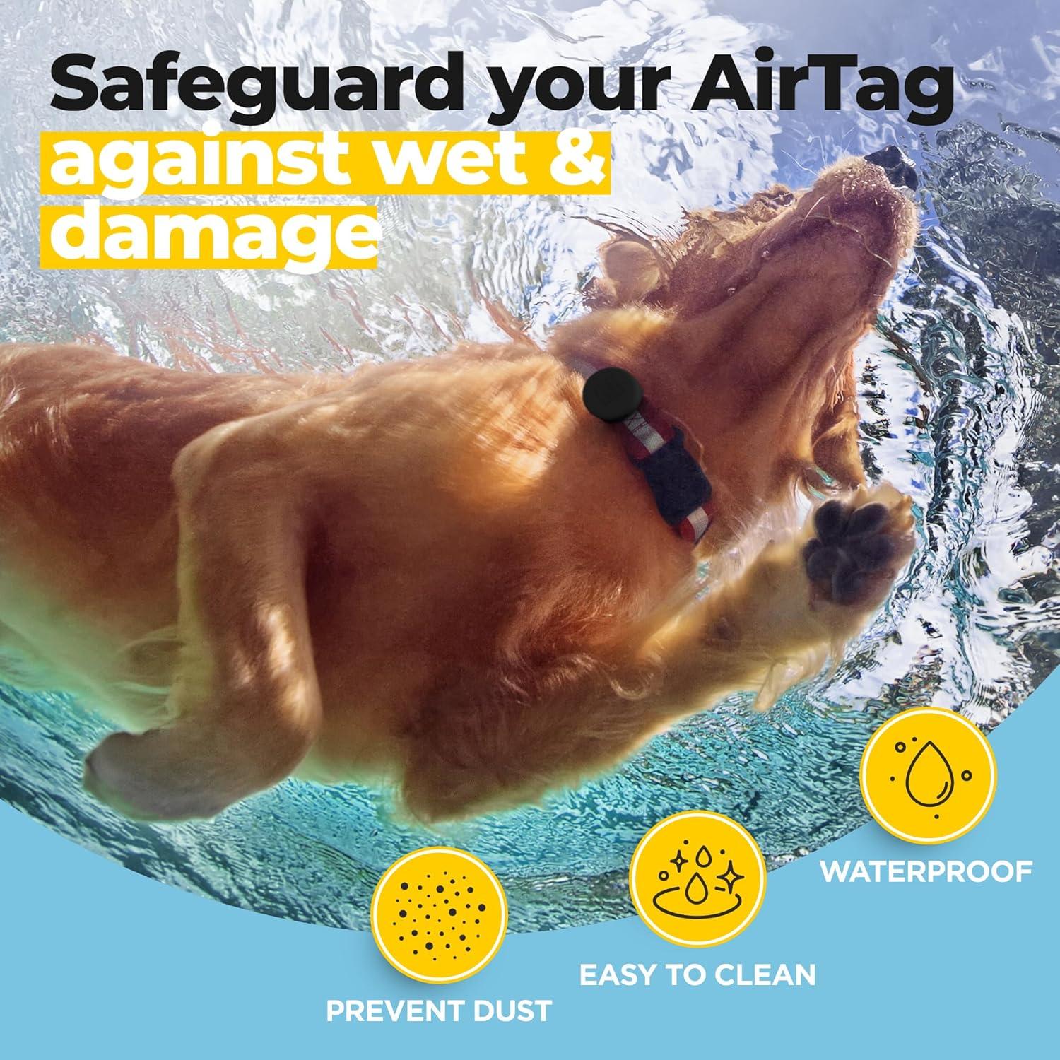 Soporte impermeable para AirTag WAUDOG - Paquete de 3 - Silicona