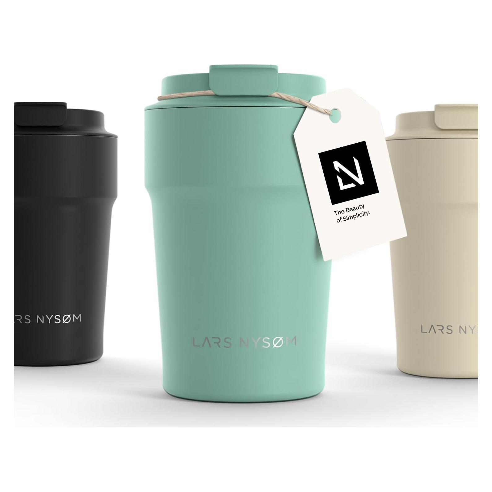 Taza Térmica LARS NYSØM 380ml Acero Inoxidable Aqua Turquesa