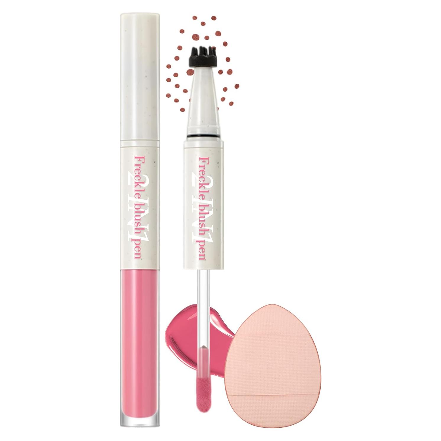 Bolígrafo Rubor y Pecas 2 en 1 Erinde, Tinte Larga Duración