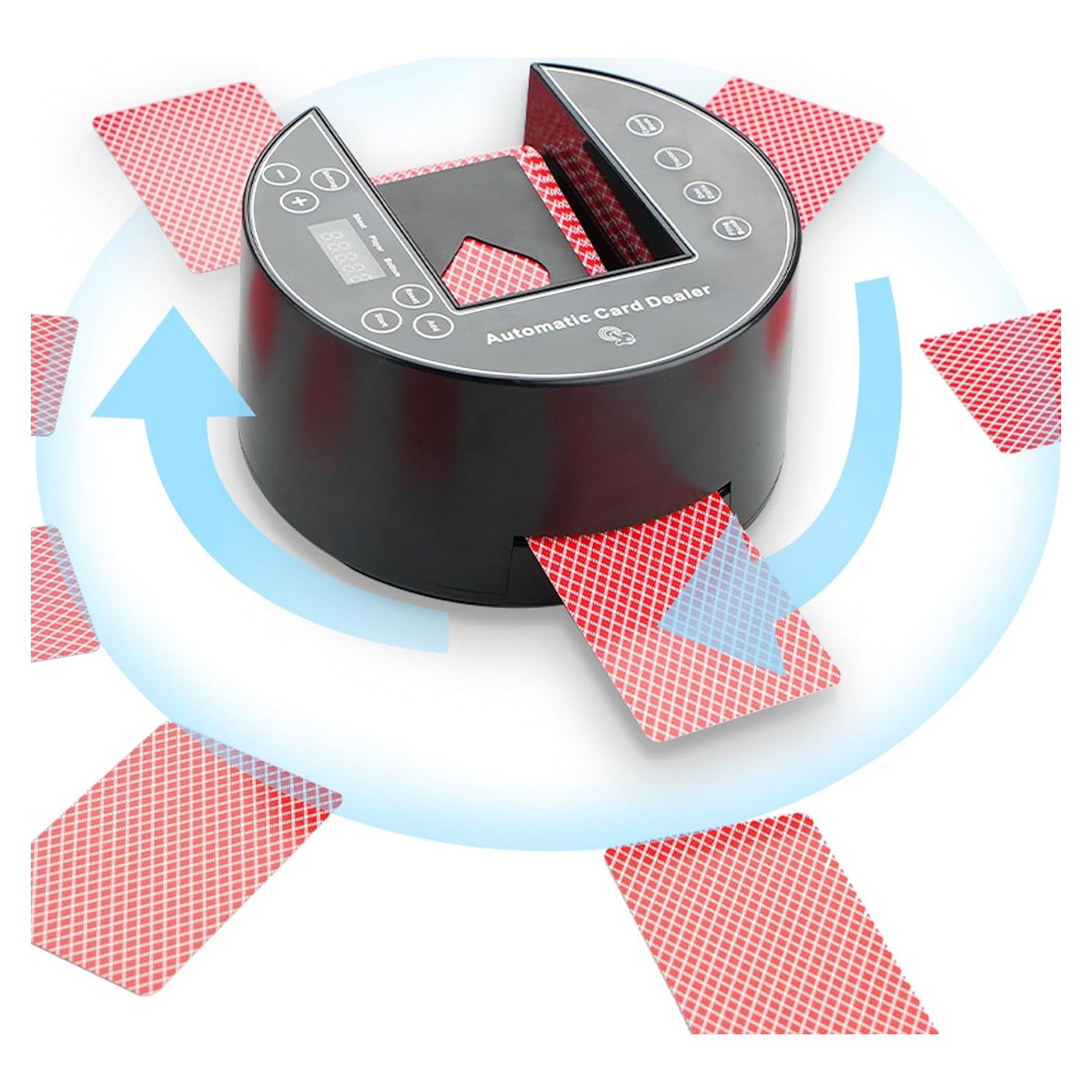 Distribuidor de Cartas Automático MJYP.in 2 Barajas Negro