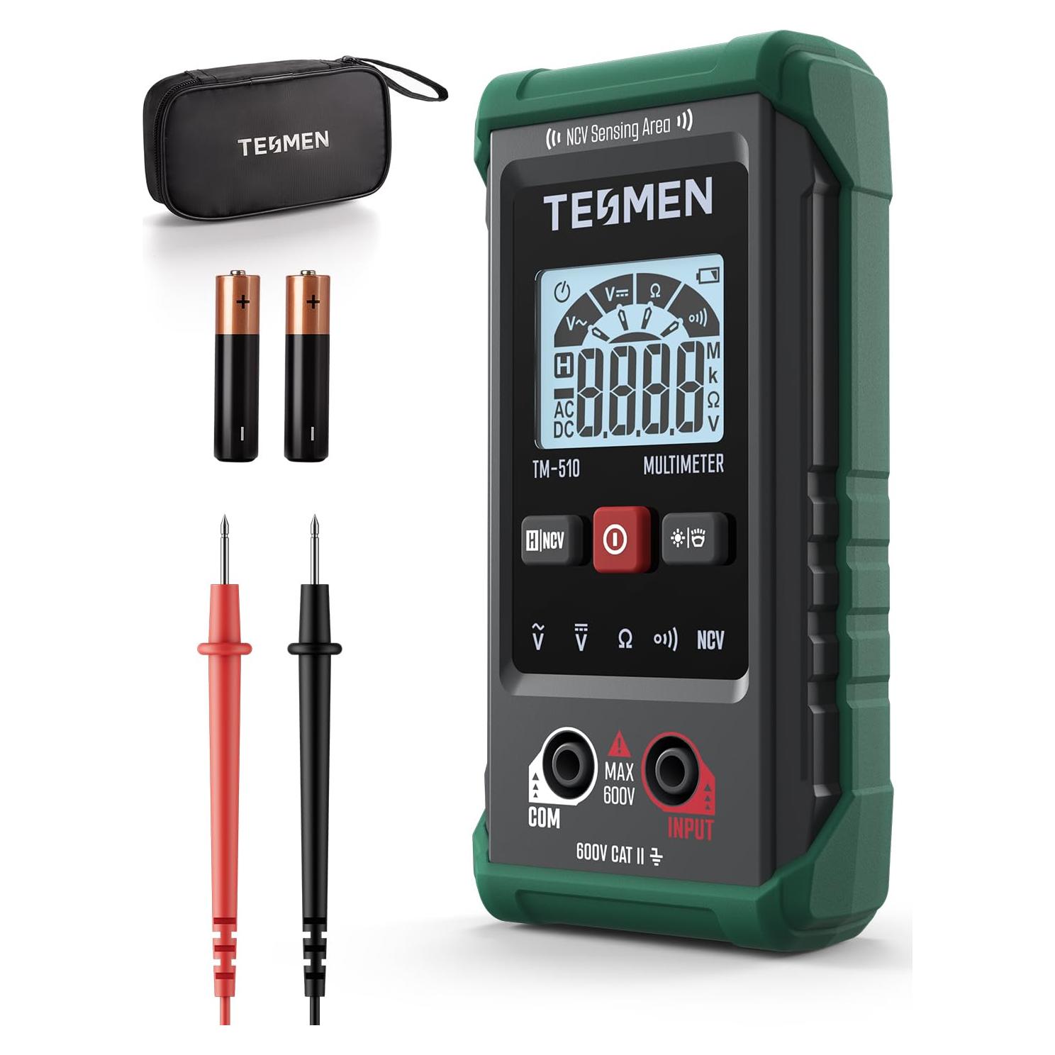 Multímetro Digital TESMEN TM-510, 4000 Cuentas, Medición Automática