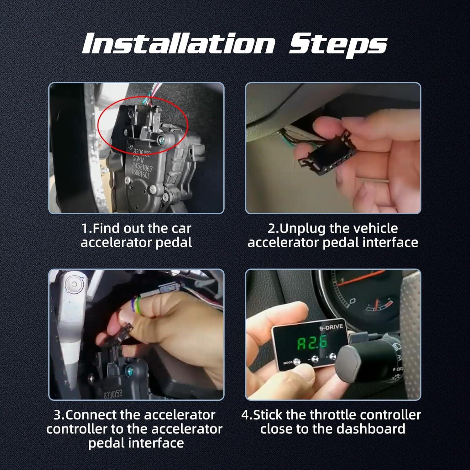 Controlador de Acelerador Electrónico MAIMEIMI 9 Modos para Dodge Jeep