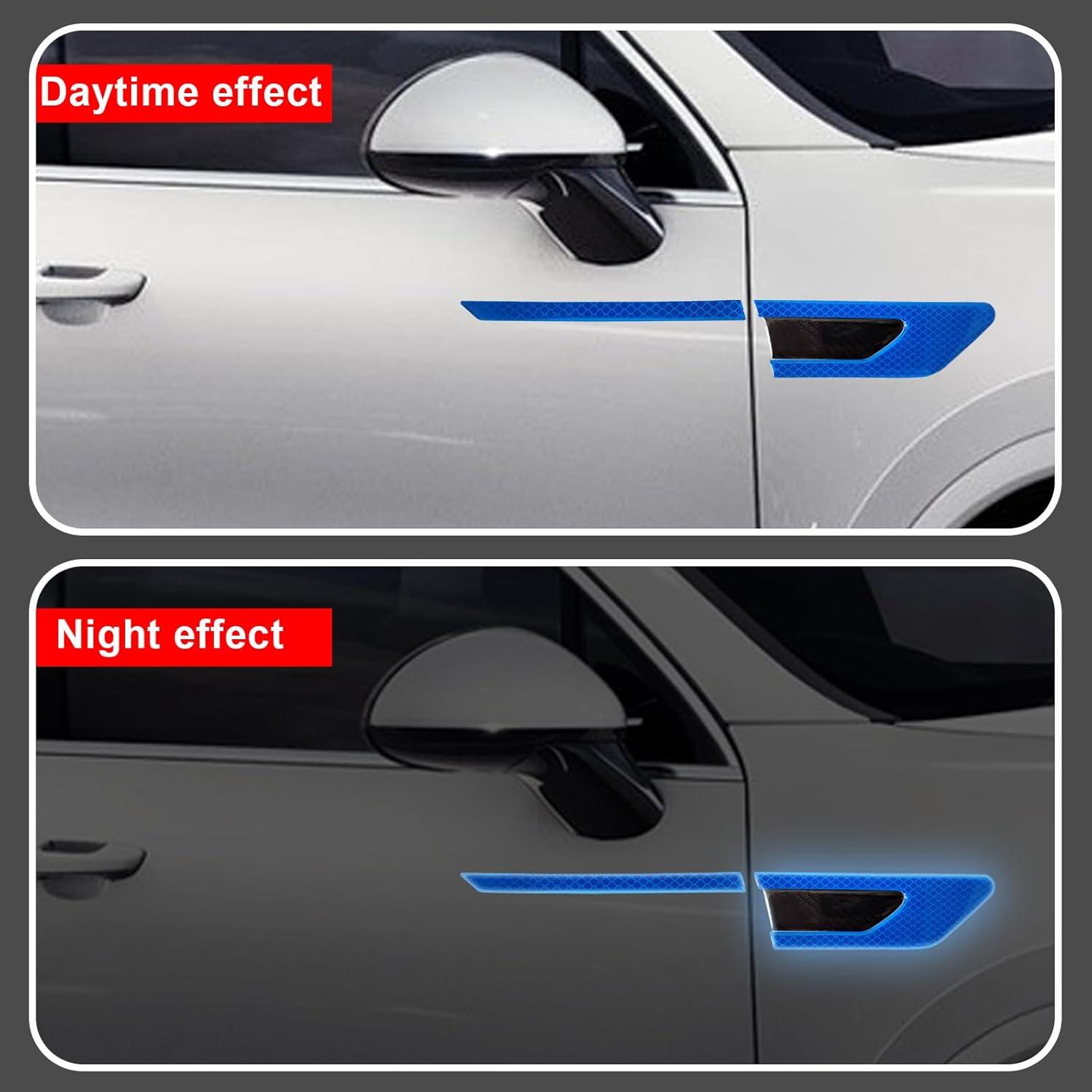 Juego de Calcomanías Reflectantes CmeRto 12 Piezas Azul