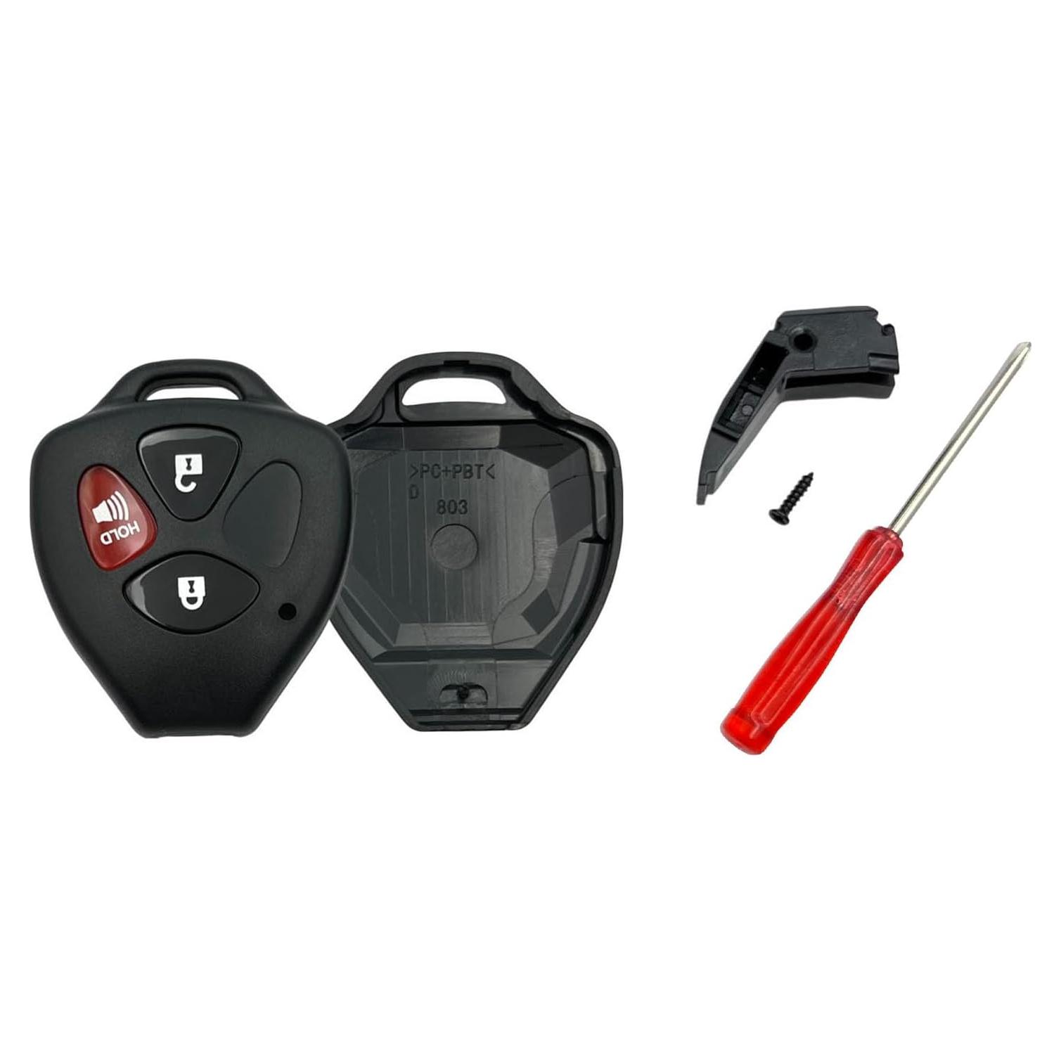 Funda de Llave de Repuesto Toyota 3 Botones WKIOERAD