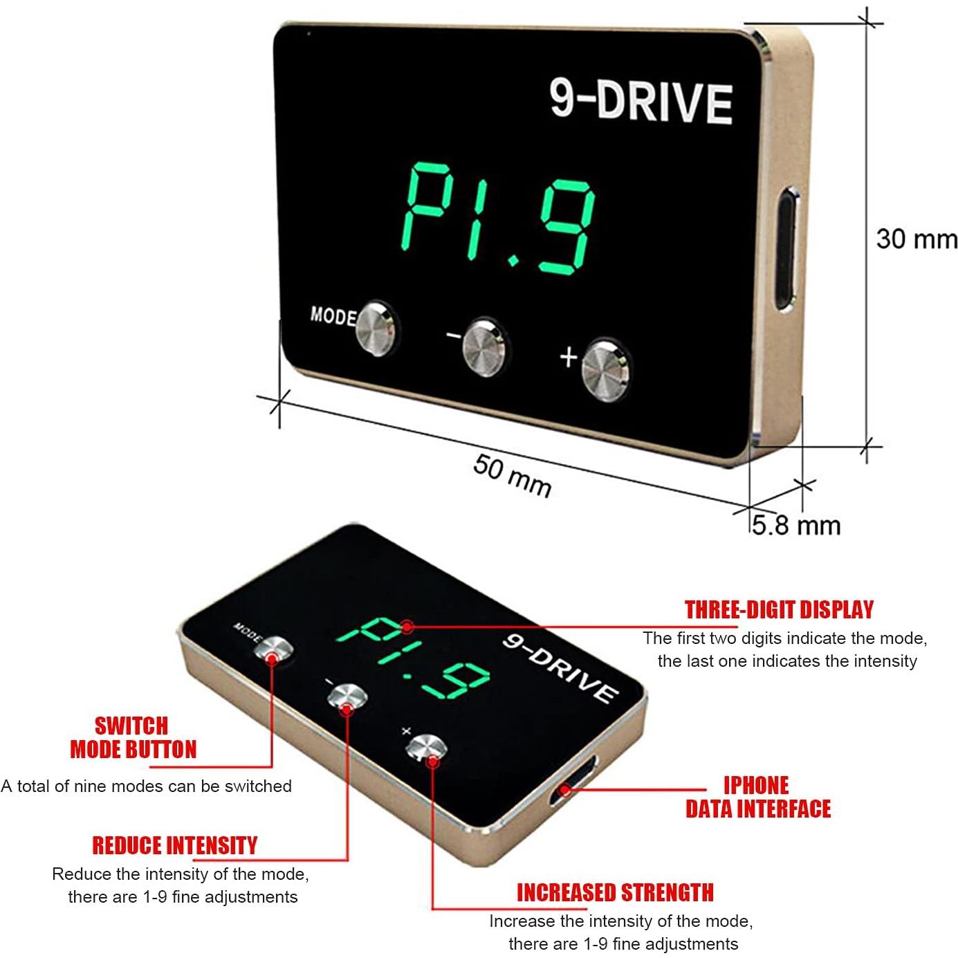 Controlador de Acelerador Electrónico HPEVA 9 Drive para AUDI VW