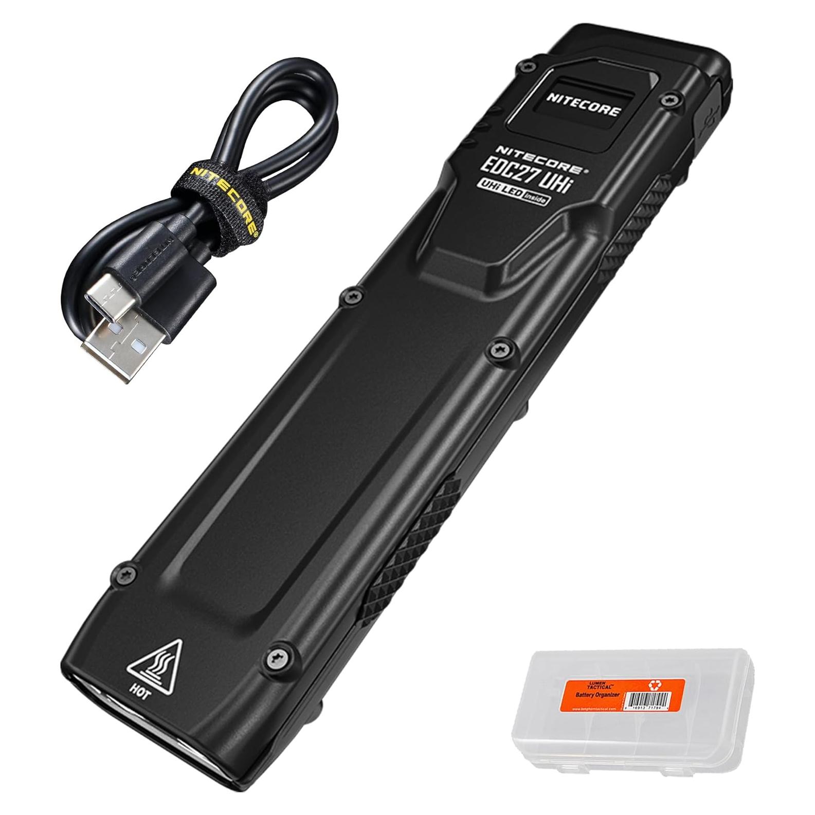 Linterna Nitecore EDC27 UHi 3100 lúmenes USB-C delgada