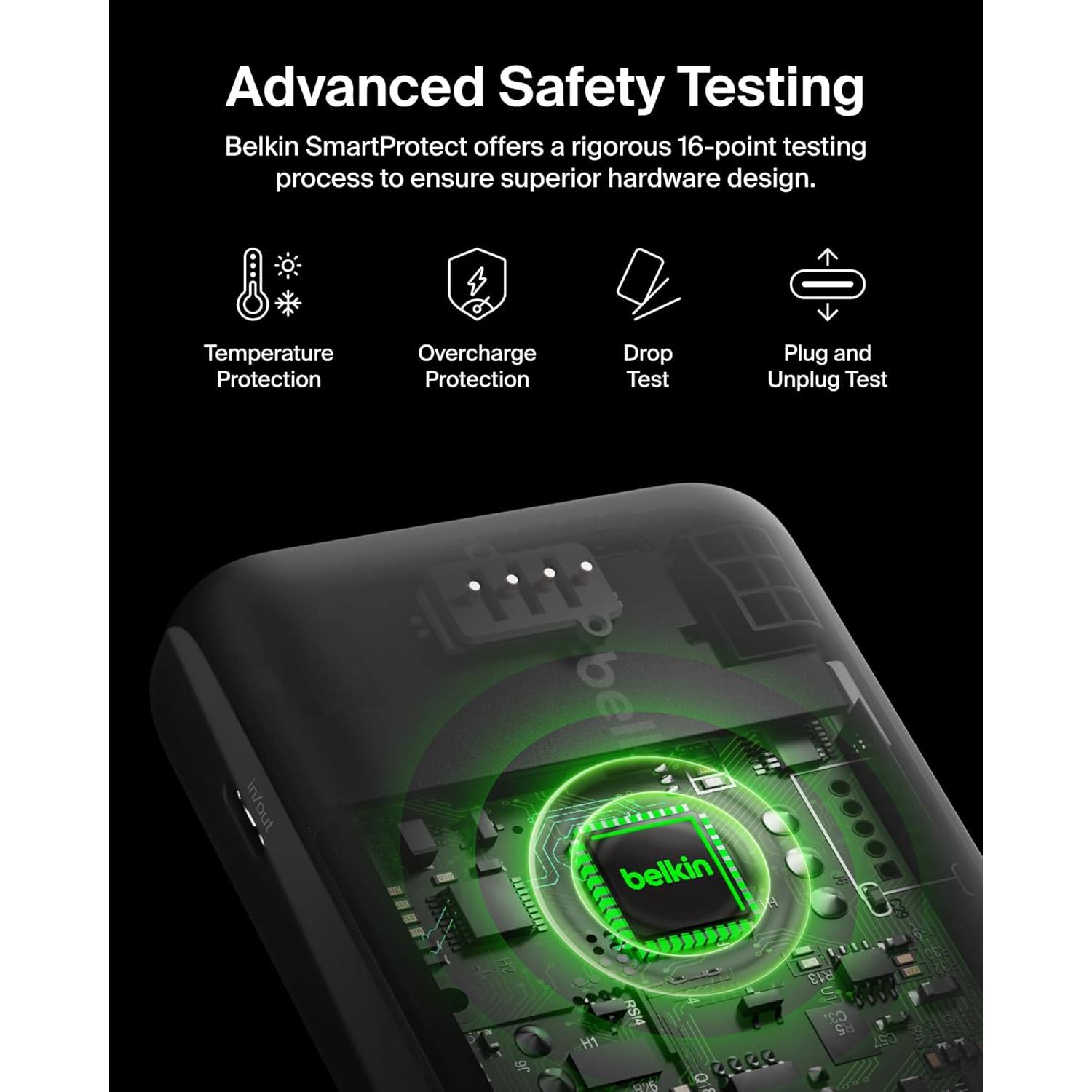 Cargador Portátil Belkin 20K mAh 30W USB-C Carga Rápida