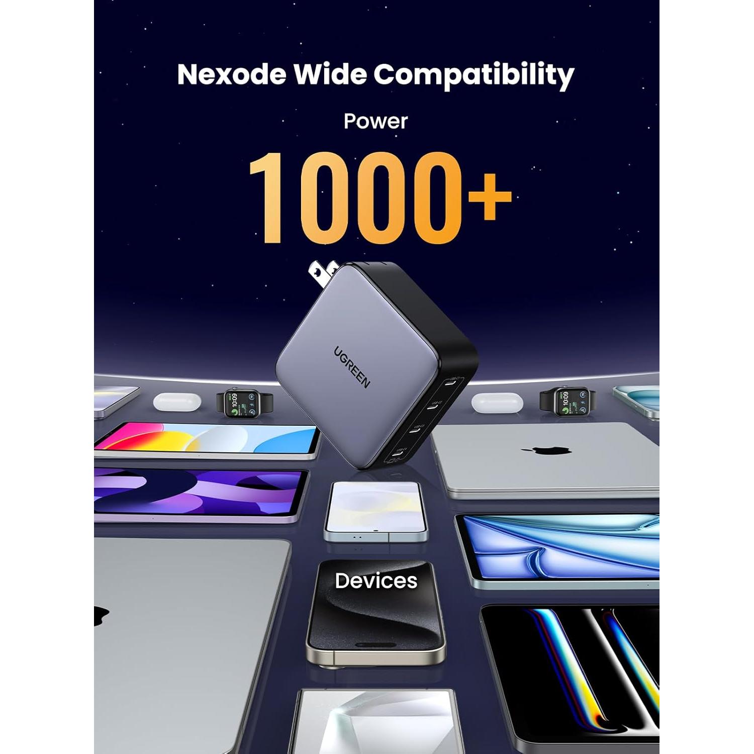 Cargador USB C UGREEN Nexode 100W 4 Puertos GaN