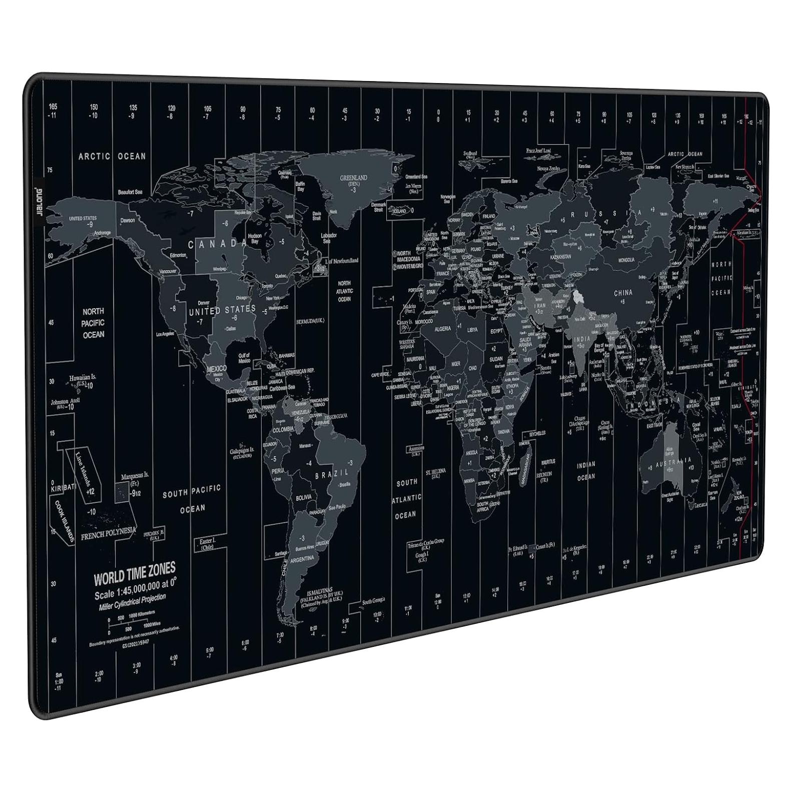 Alfombrilla de Ratón Grande JIALONG Mapa del Mundo 90x40cm
