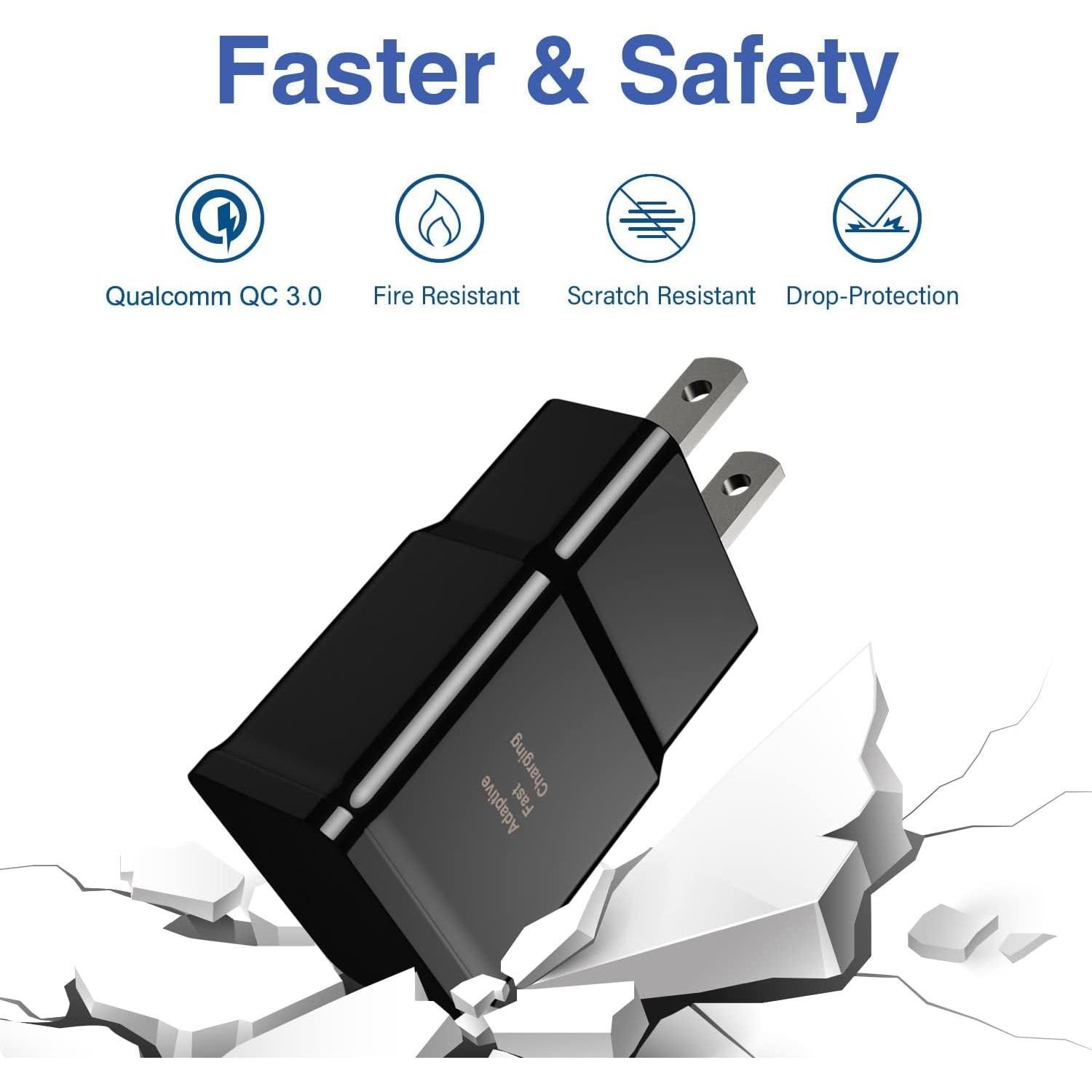 Cargador Rápido Tipo C 2m USB para Samsung Galaxy y Android