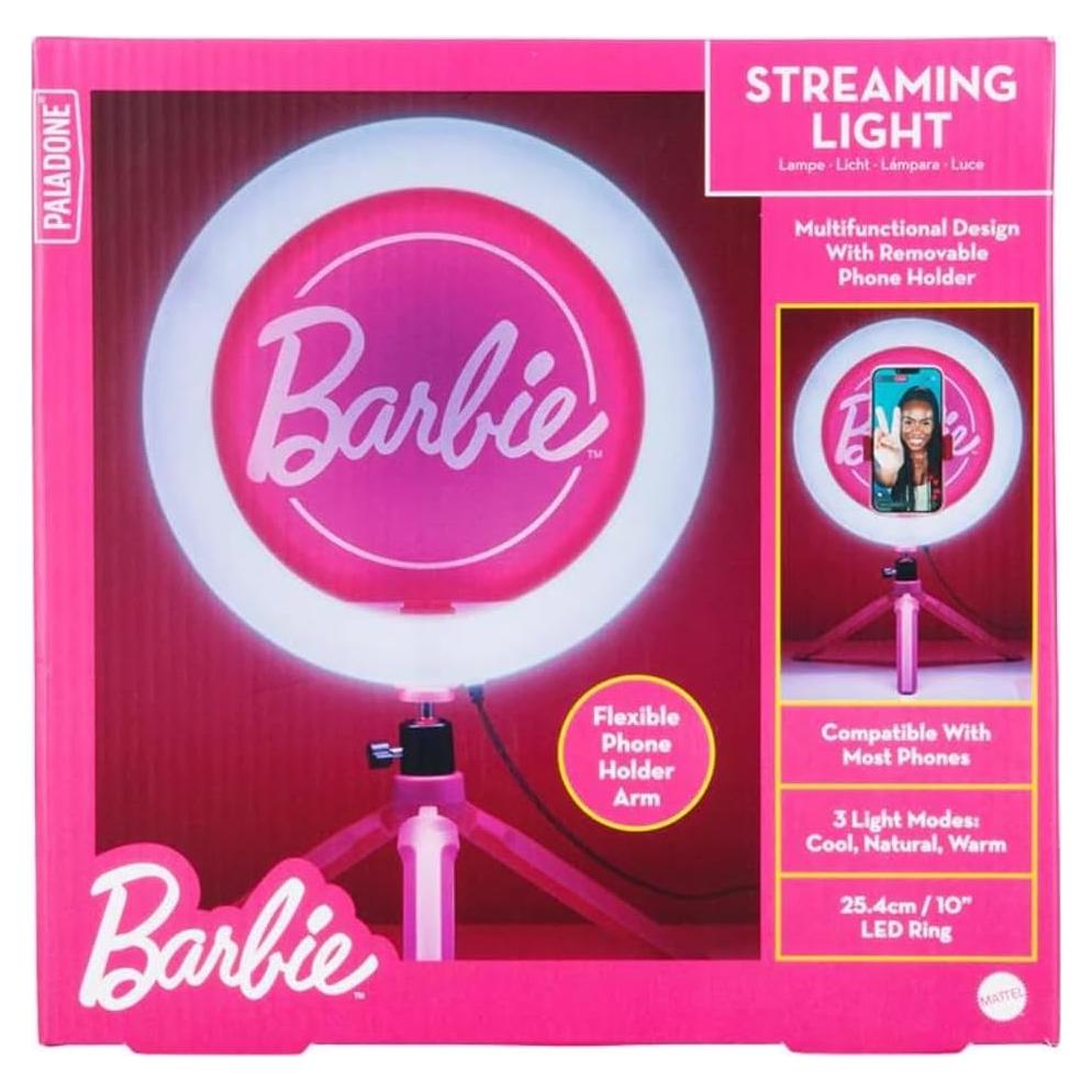 Luz de anillo ajustable Paladone Barbie 30cm con 3 modos