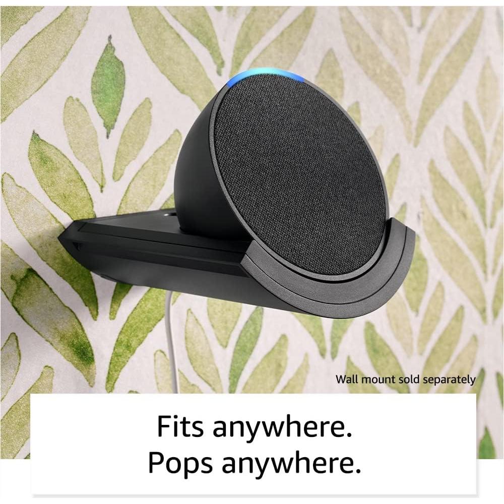 Echo Pop Charcoal with Amazon Smart Plug, with Alexa+ Early Access