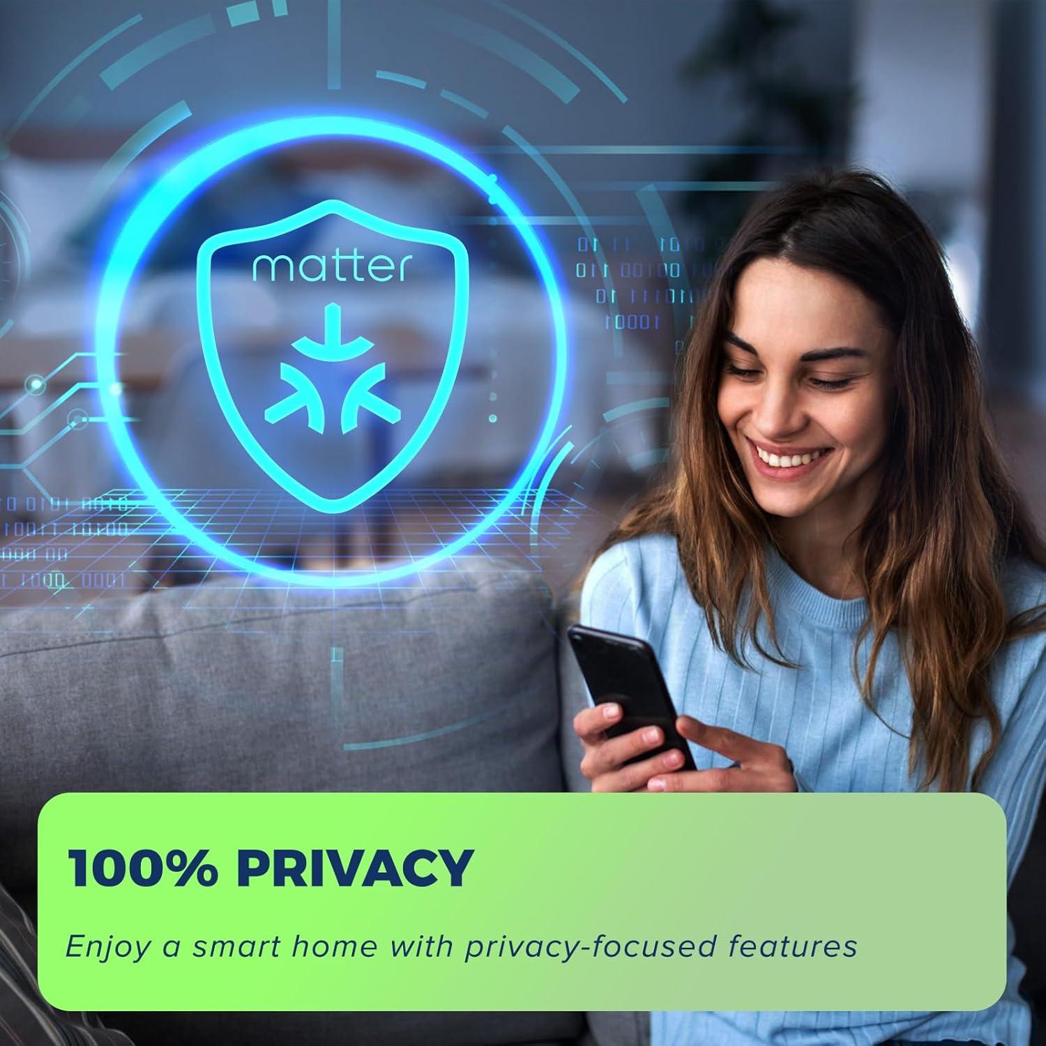 Bombillas Inteligentes Matter 100W E26 WiFi RGB 1350LM 4PCS