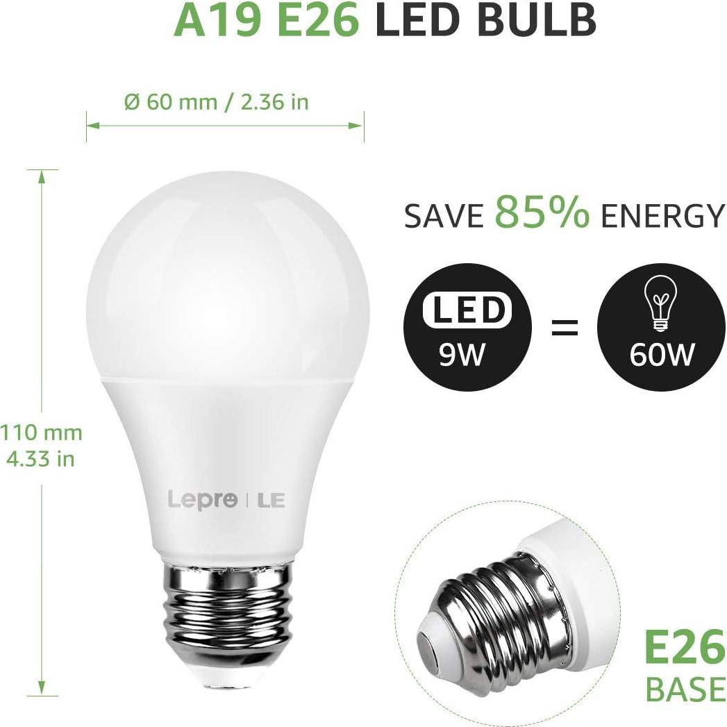 Bombilla LED Inteligente Lighting EVER E26 9W Regulable WiFi 2.4GHz