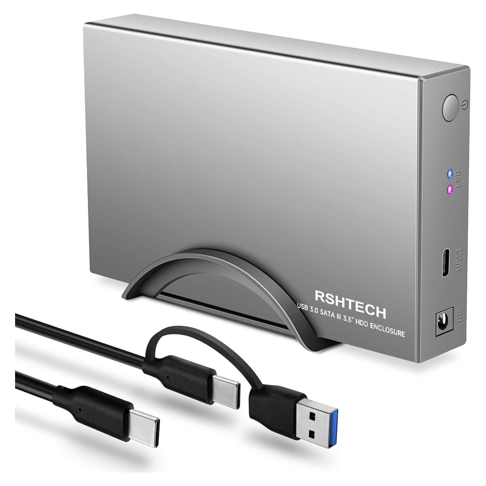 Carcasa de Disco Duro Externa RSHTECH RSH-339STC USB-C 3.5"