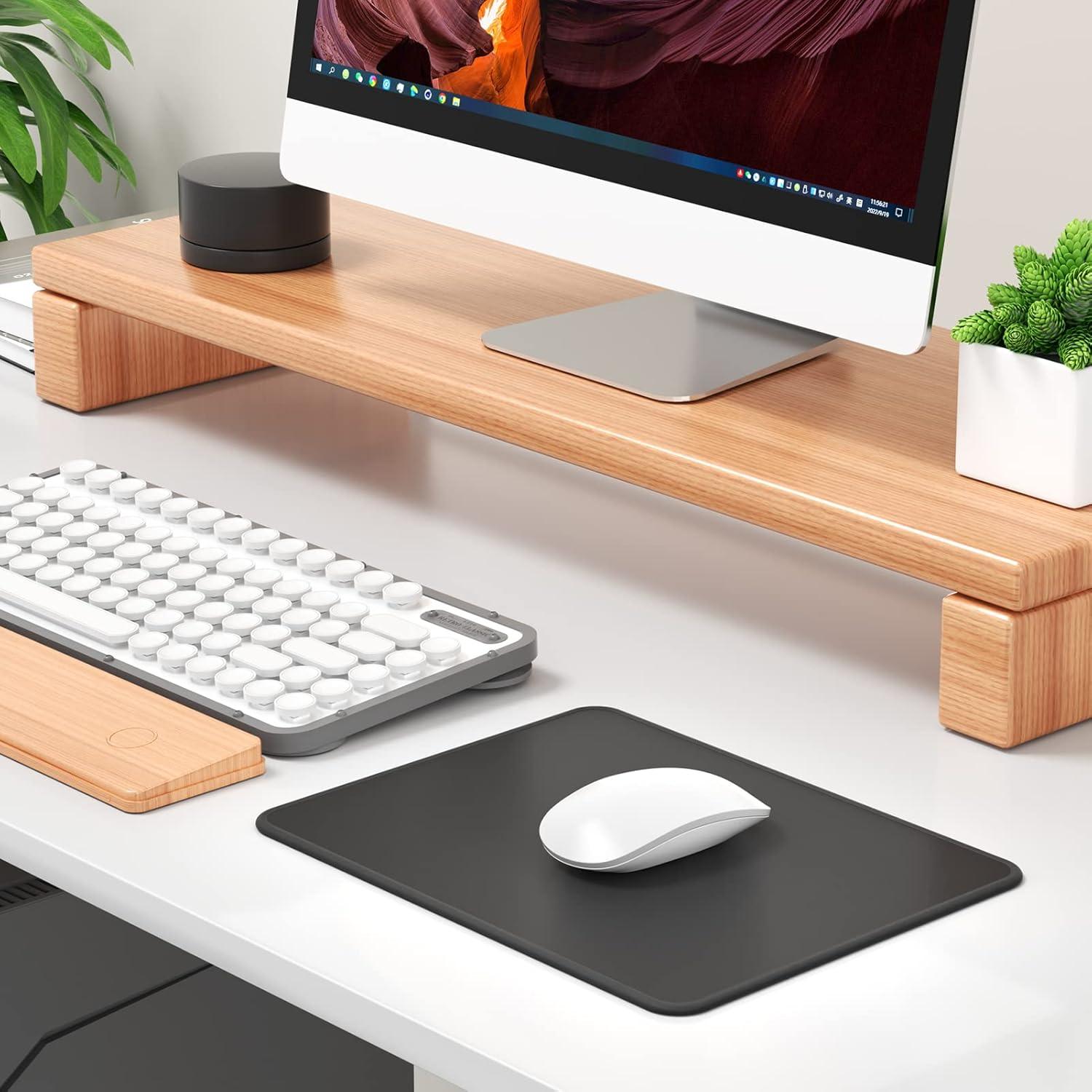 KTRIO Alfombrillas de Ratón Negras - Paquete de 10, 27.9x21.6 cm