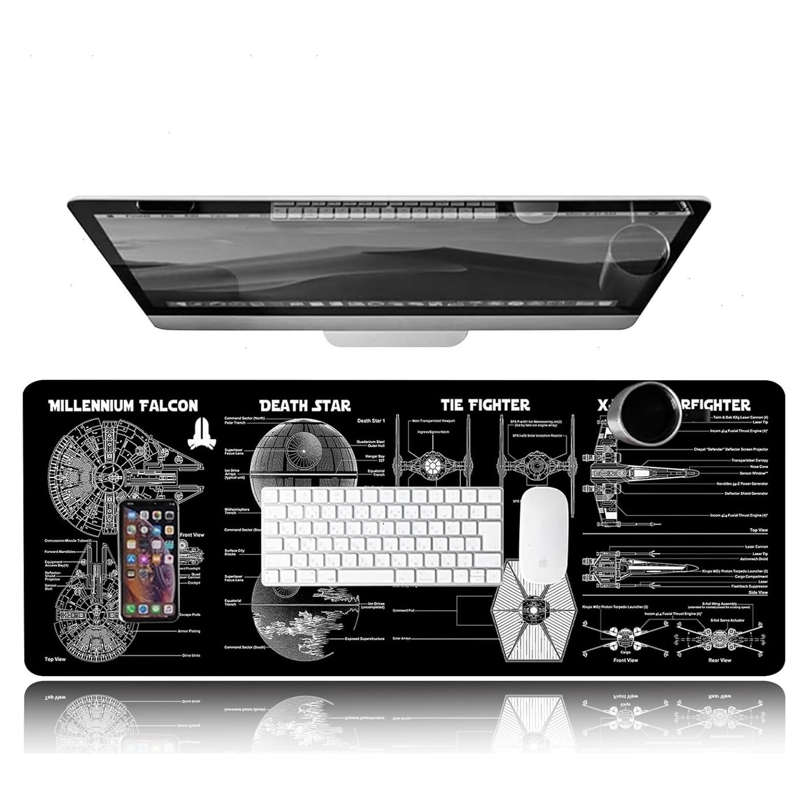 Alfombrilla de Ratón Grande GZESZT 80x30 cm Antideslizante