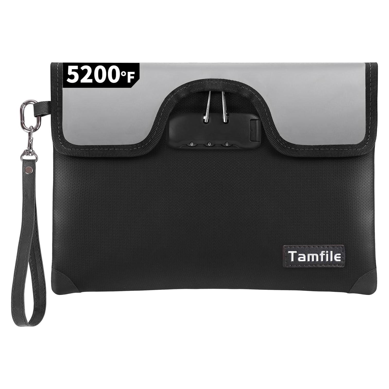 Bolsa Ignífuga Tamfile 21x28 cm con Cerradura y 8 Capas