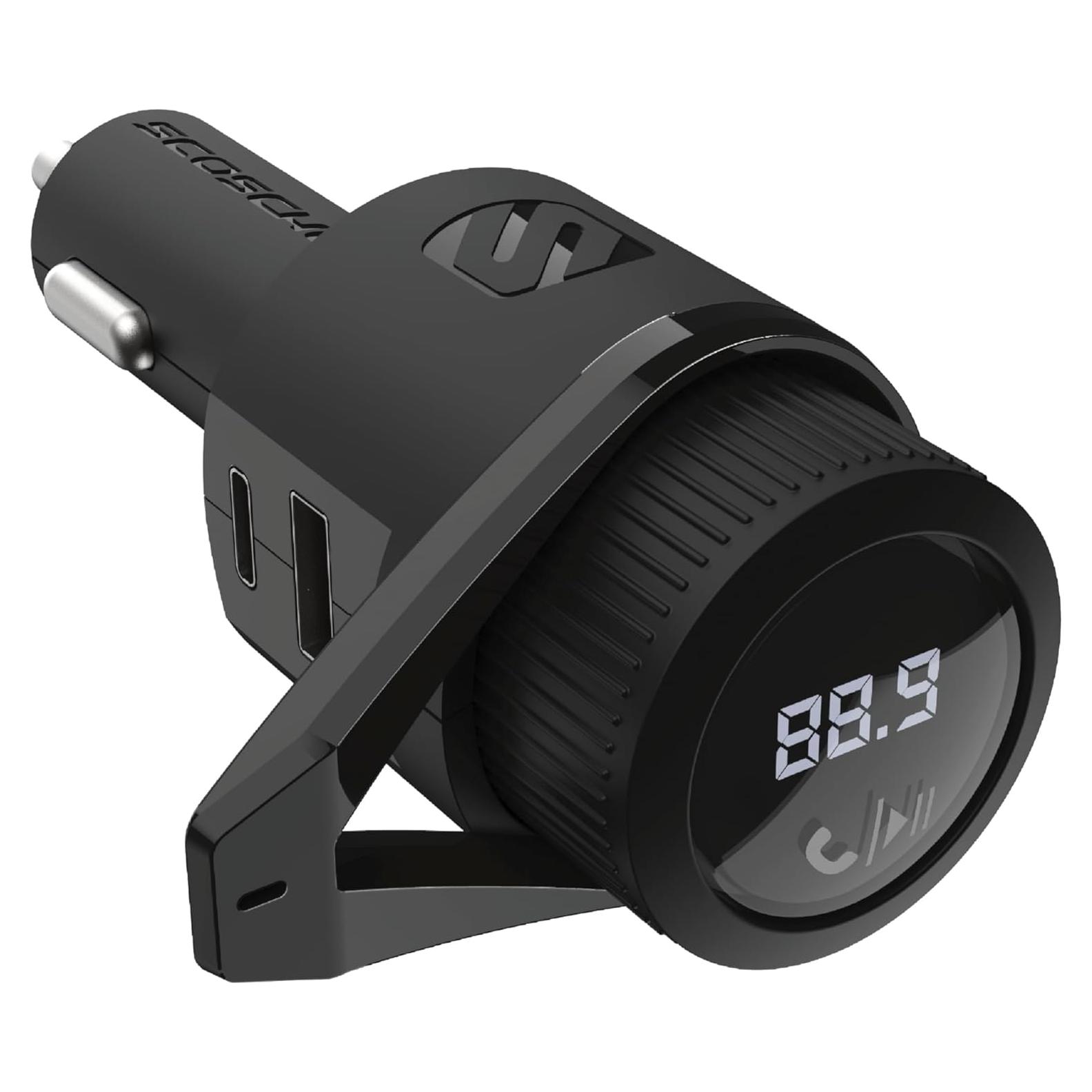 Transmisor FM Bluetooth Scosche BTFM9 para coche, carga USB-C