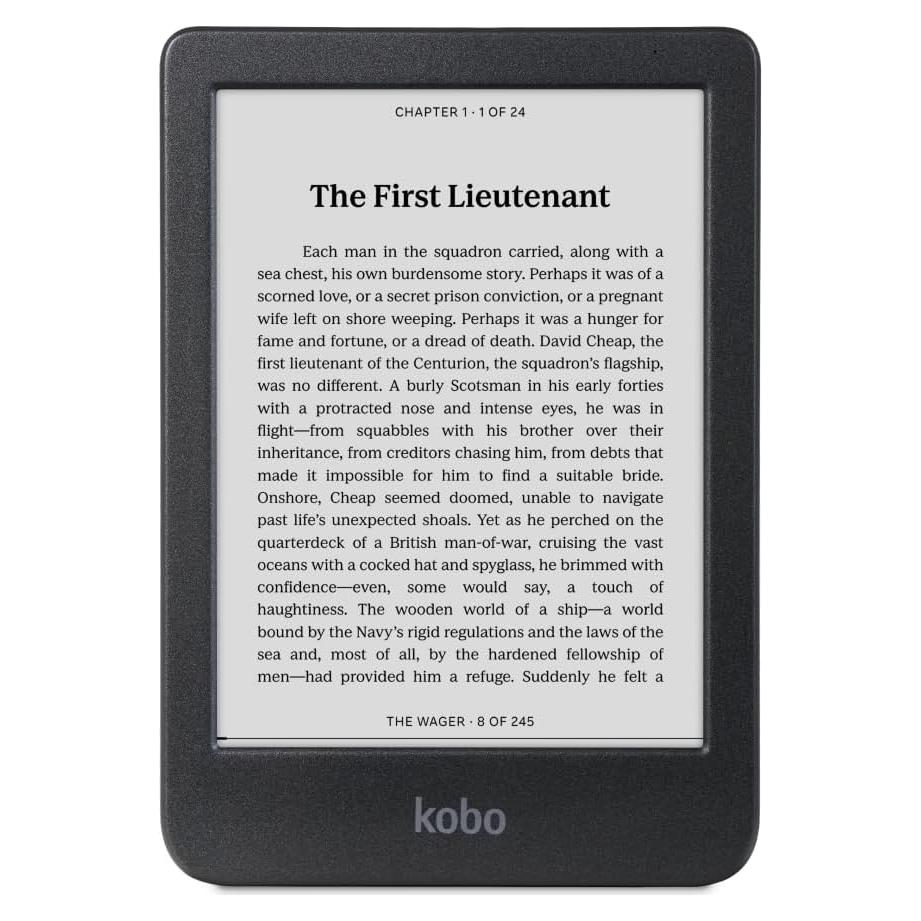 Kobo Clara BW eReader 6" Pantalla Táctil Resistente al Agua 16GB