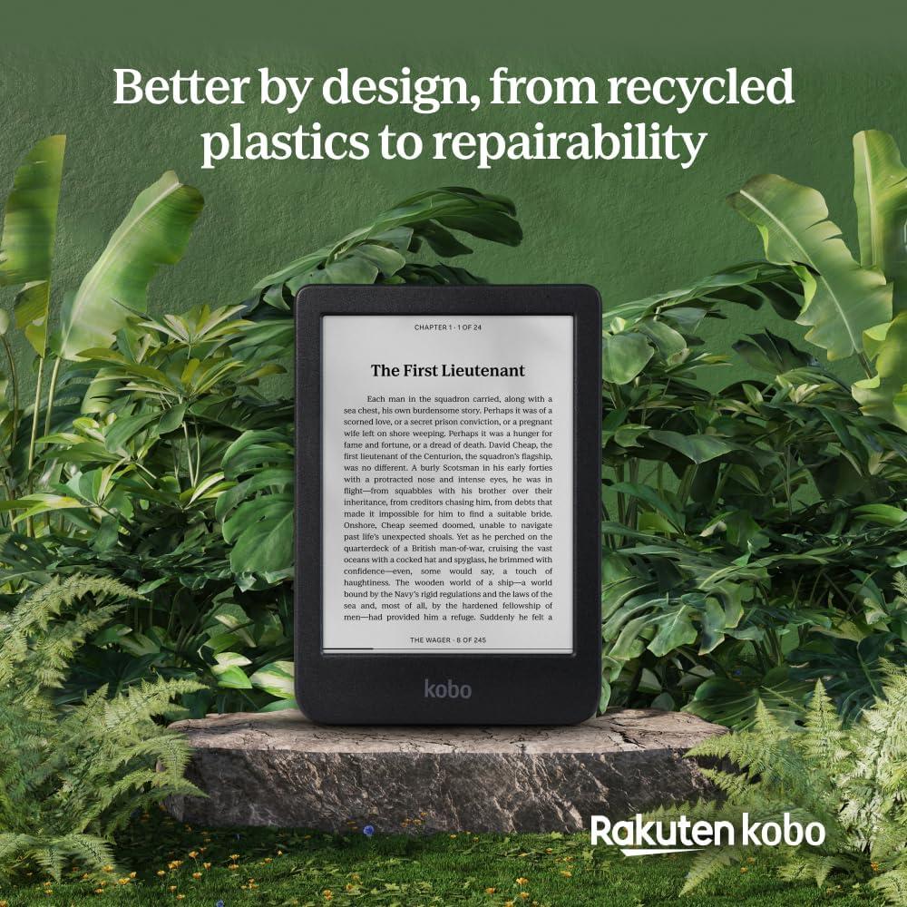 Kobo Clara BW eReader 6" Pantalla Táctil Resistente al Agua 16GB