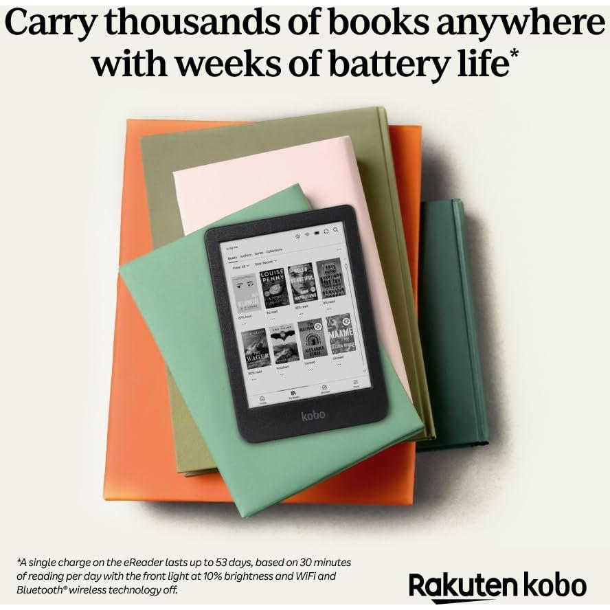 Kobo Clara BW eReader 6" Pantalla Táctil Resistente al Agua 16GB