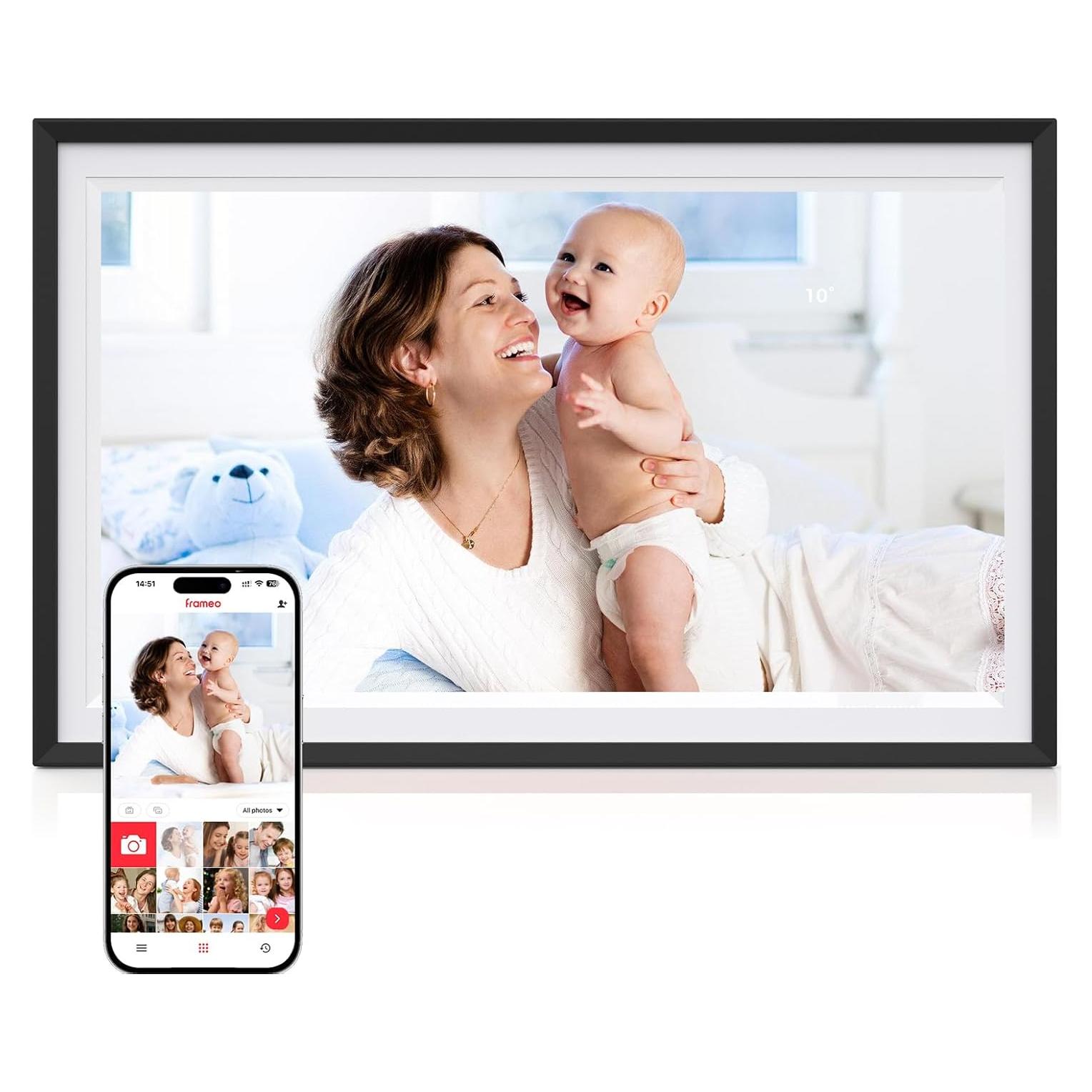 Marco de Fotos Digital Frameo 15.6" 32GB Pantalla IPS HD