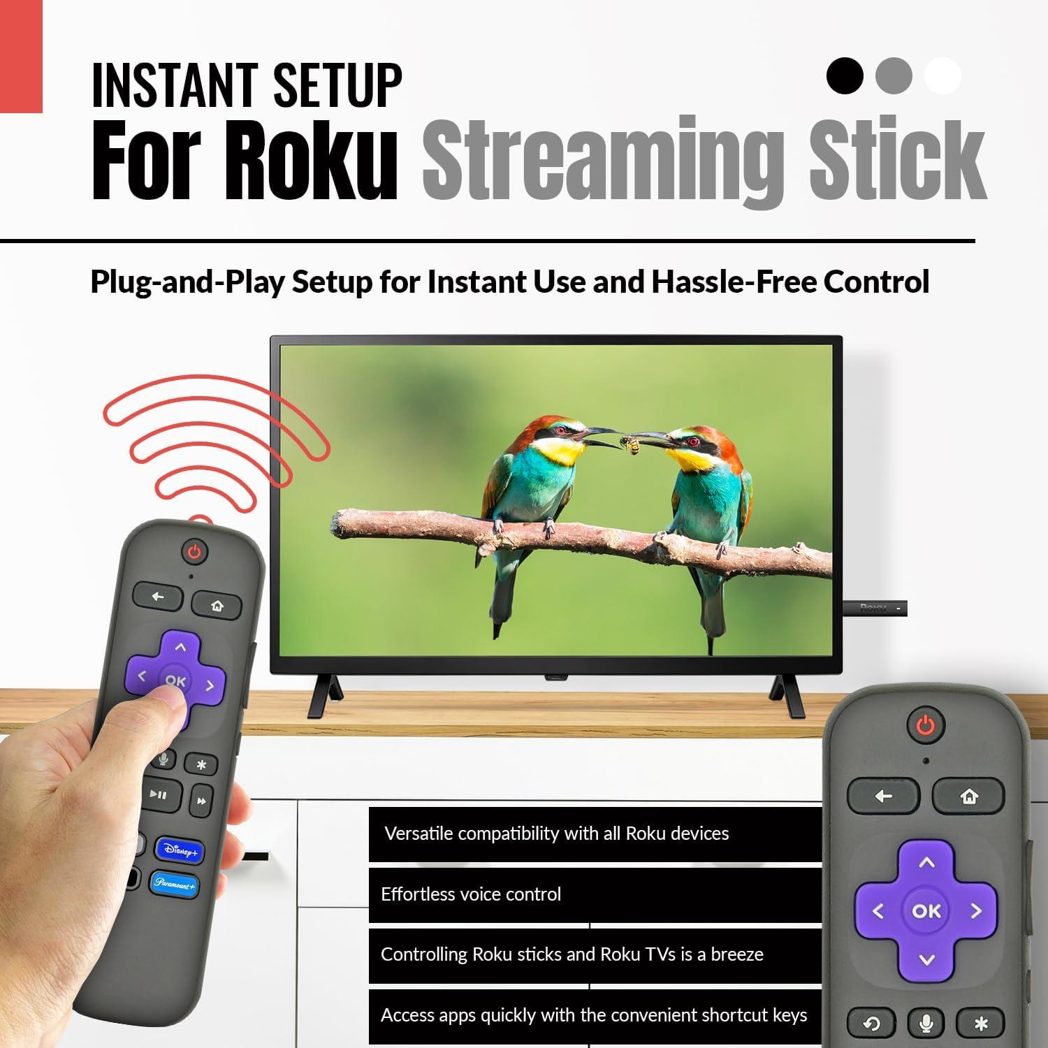 Control Remoto Universal Anderic RC-FA1 para Roku - Voz