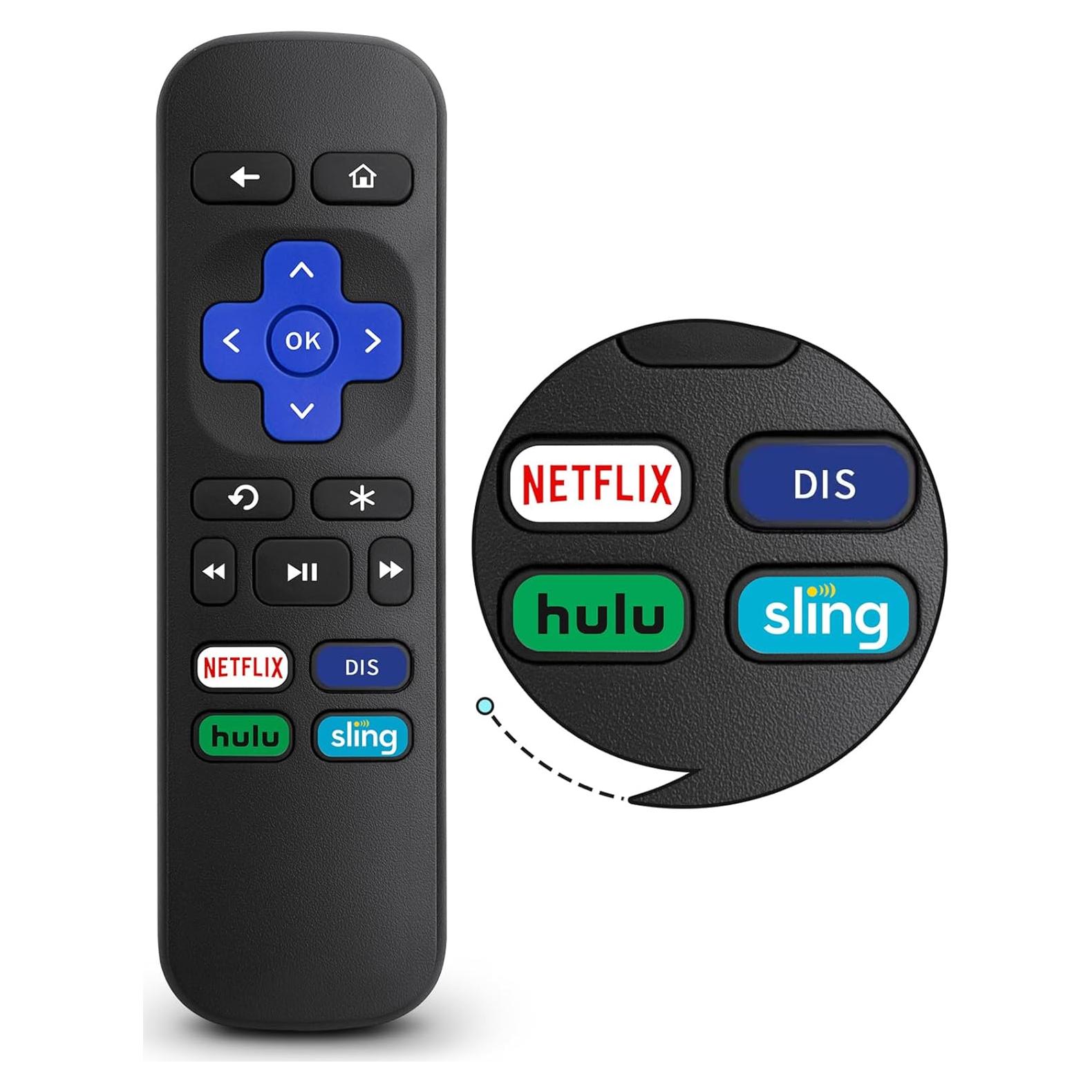 Control Remoto OMAIC para Roku Box - Compatible con Roku Express y Premiere