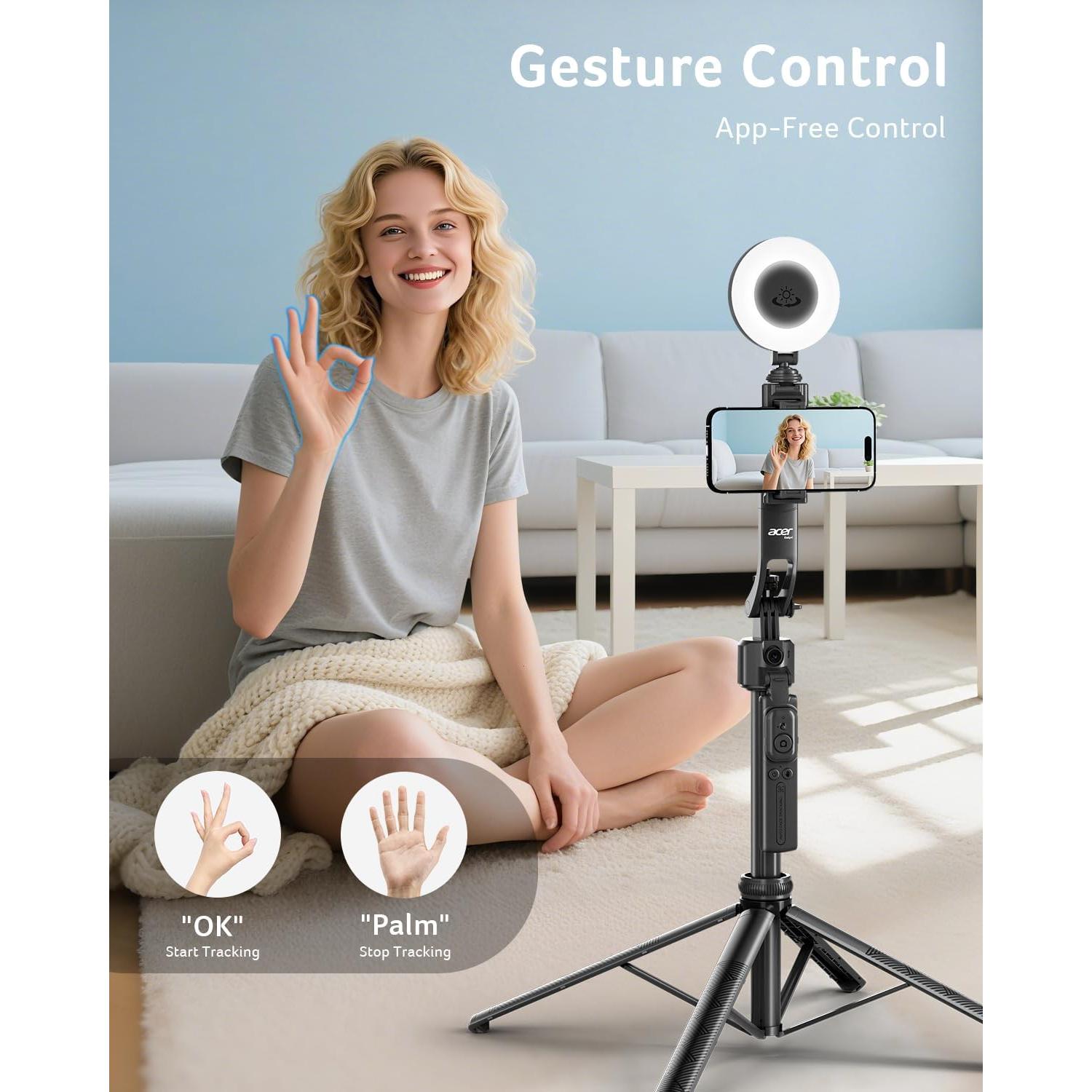 Trípode Automático de Seguimiento Facial Acer ST-C17 con Luz