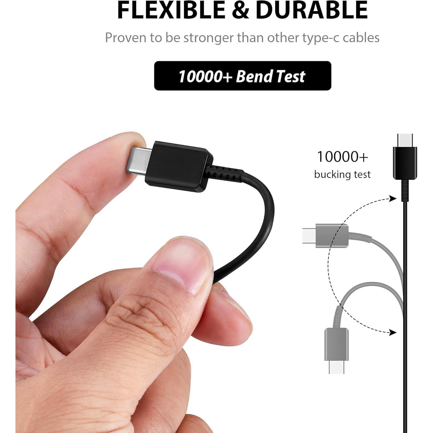 Cable USB-C de Carga Rápida 1m Volt Plus Tech (2xPack)