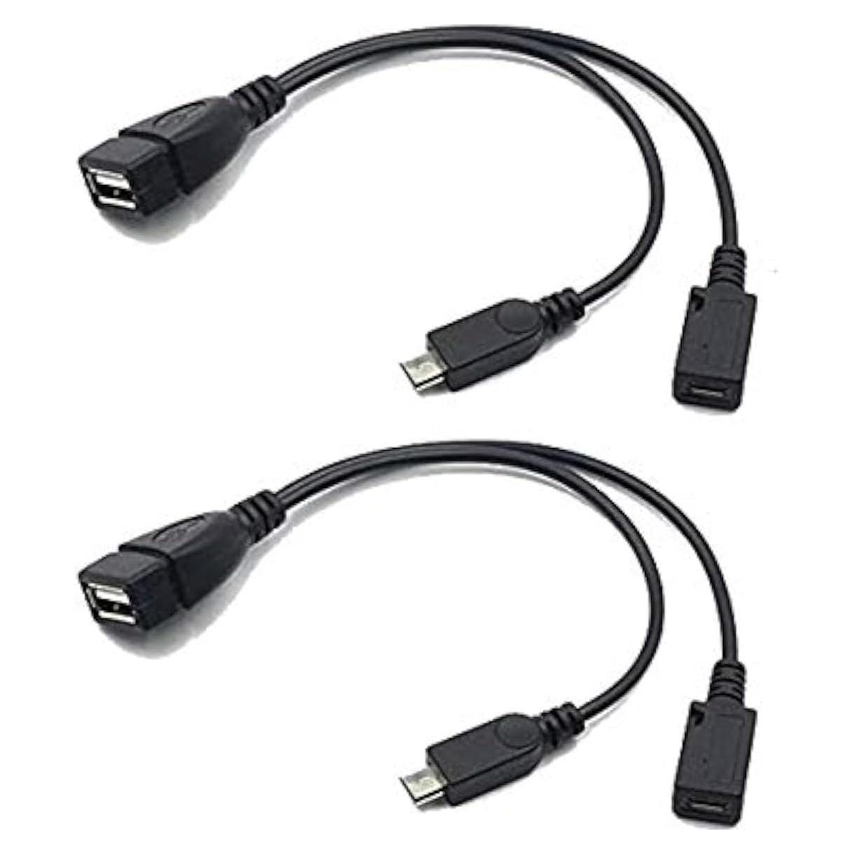 Paquete de 2 Cables OTG Accessonico para Fire Stick 4K