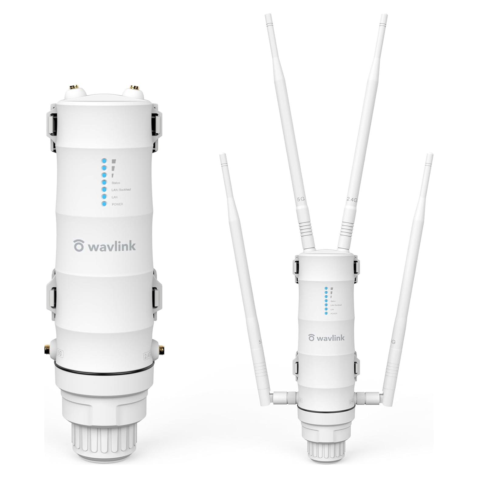 Extensor WiFi Exterior AC1200 WAVLINK, Doble Banda, IP65