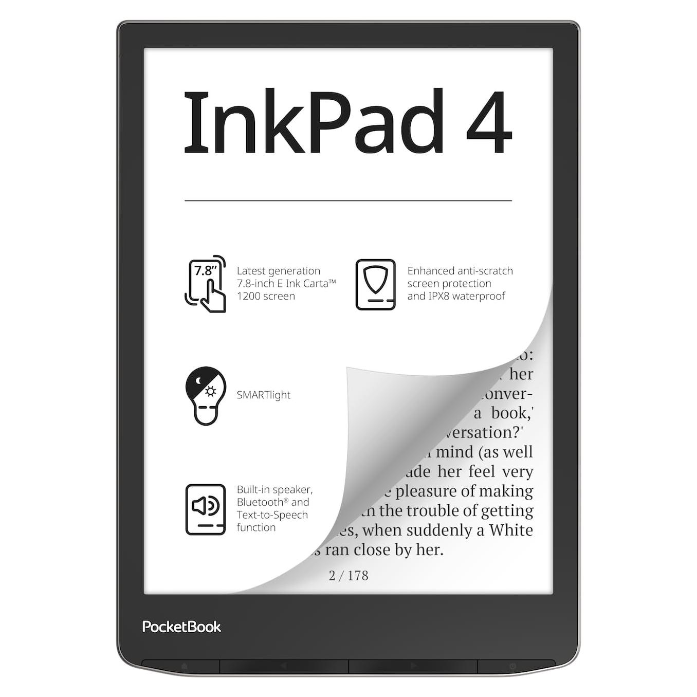 Lector E-Book PocketBook InkPad 4 7.8" E-Ink Bluetooth
