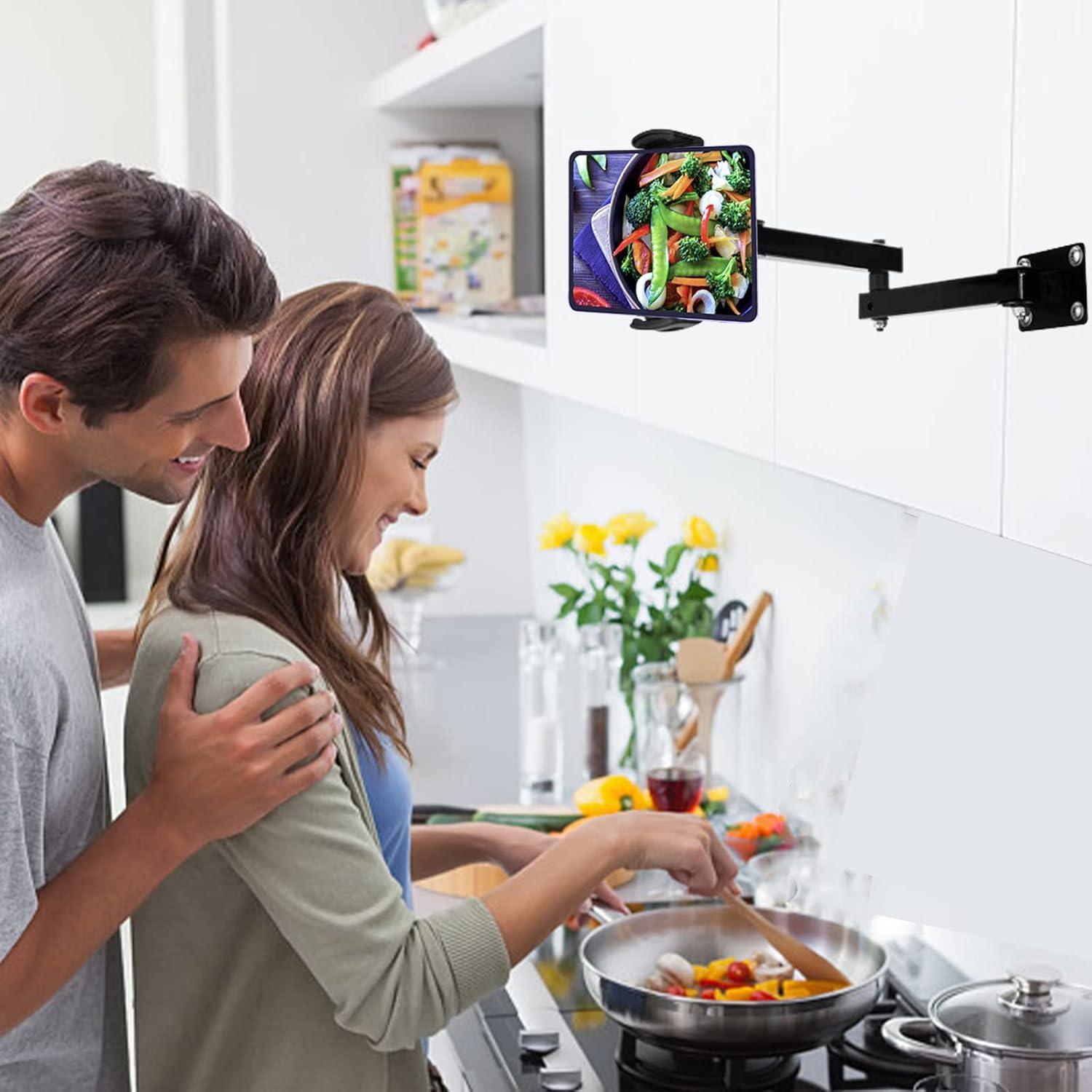 Soporte de Pared Plegable GSRUAN para Tabletas 4.7-12.9" Negro