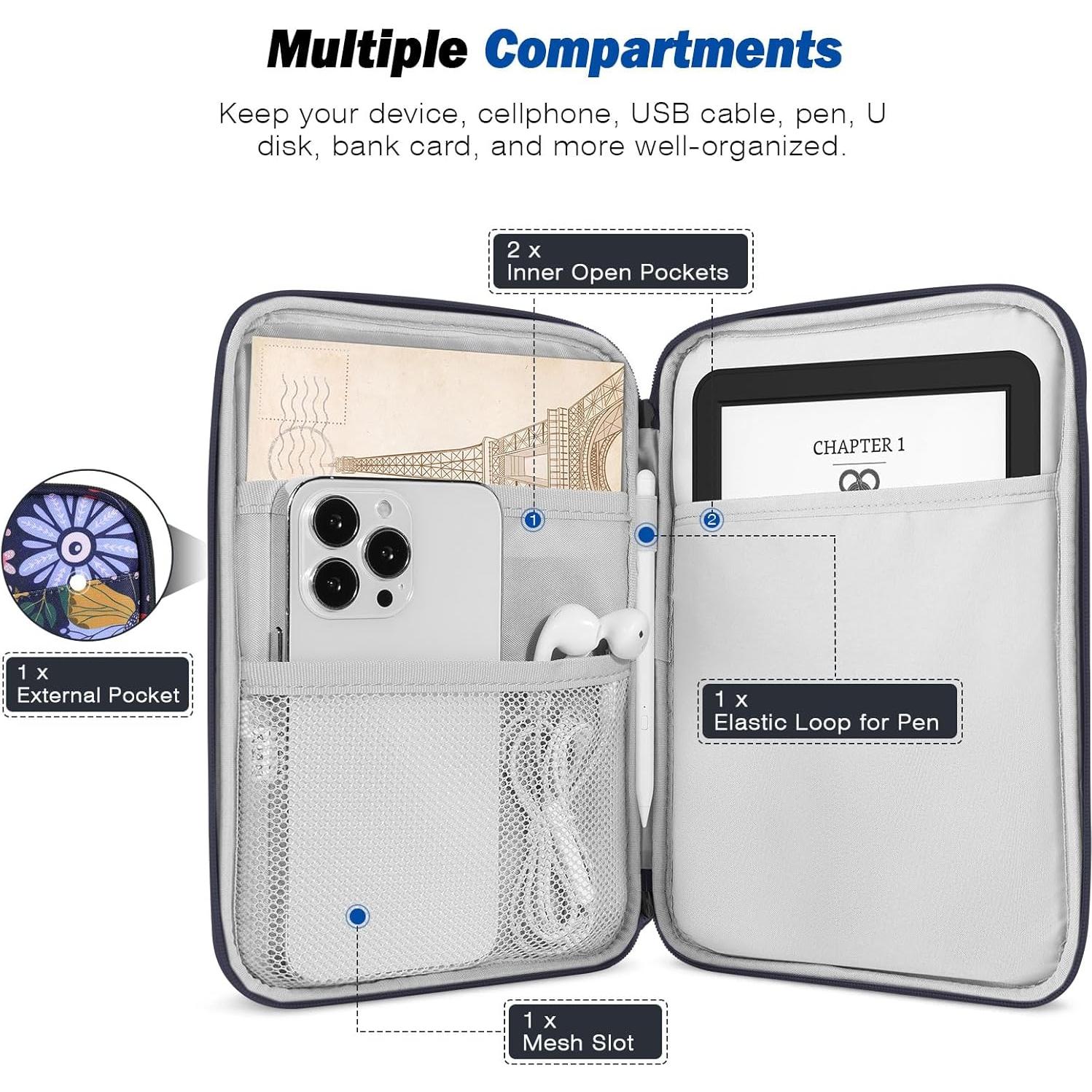 Funda para eReader MoKo 6-7" Colorida - Protección y Almacenamiento