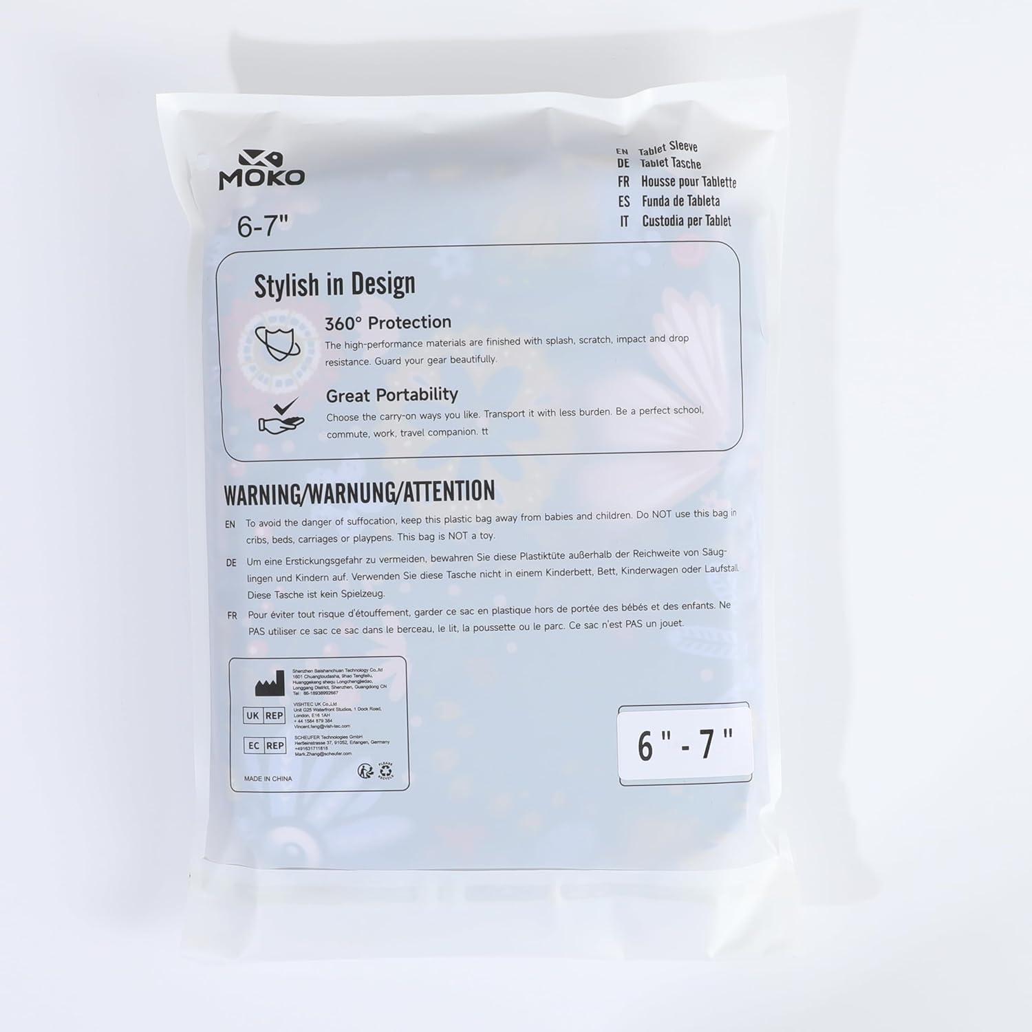 Funda para eReader MoKo 6-7" Colorida - Protección y Almacenamiento